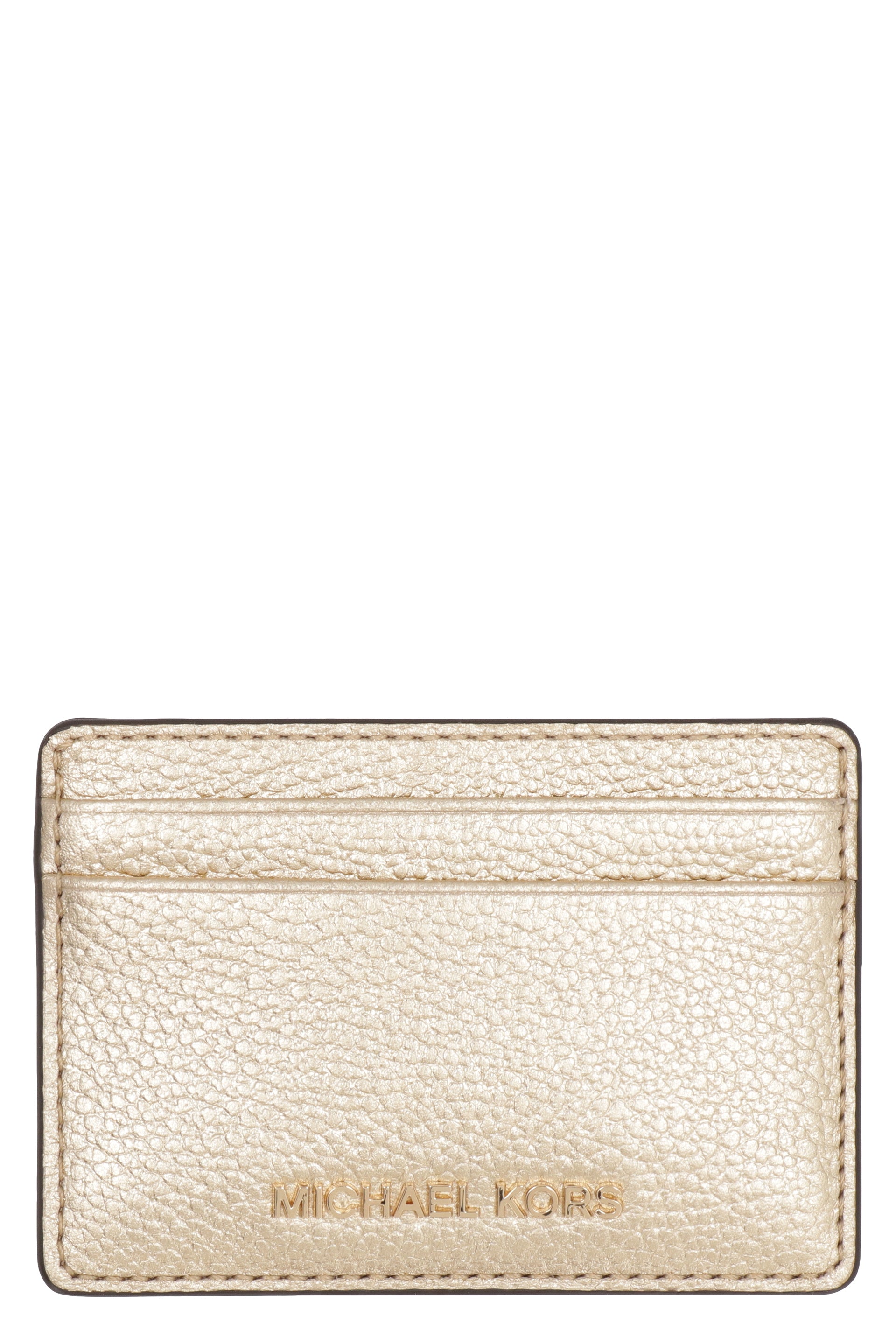 Jet Set Pebbled calfskin card holder