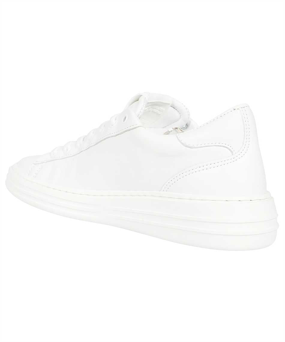 Logo detail leather sneakers
