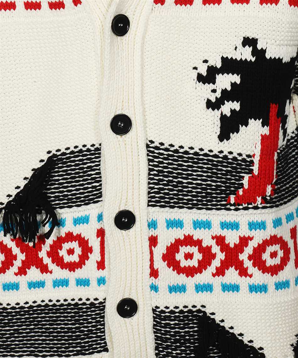 Cotton fringed cardigan