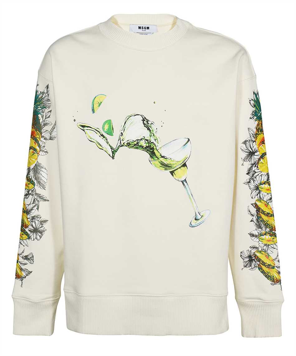 Printed cotton sweatshirt
