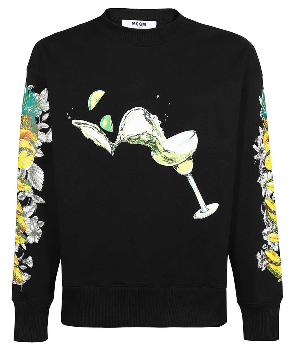 Printed cotton sweatshirt