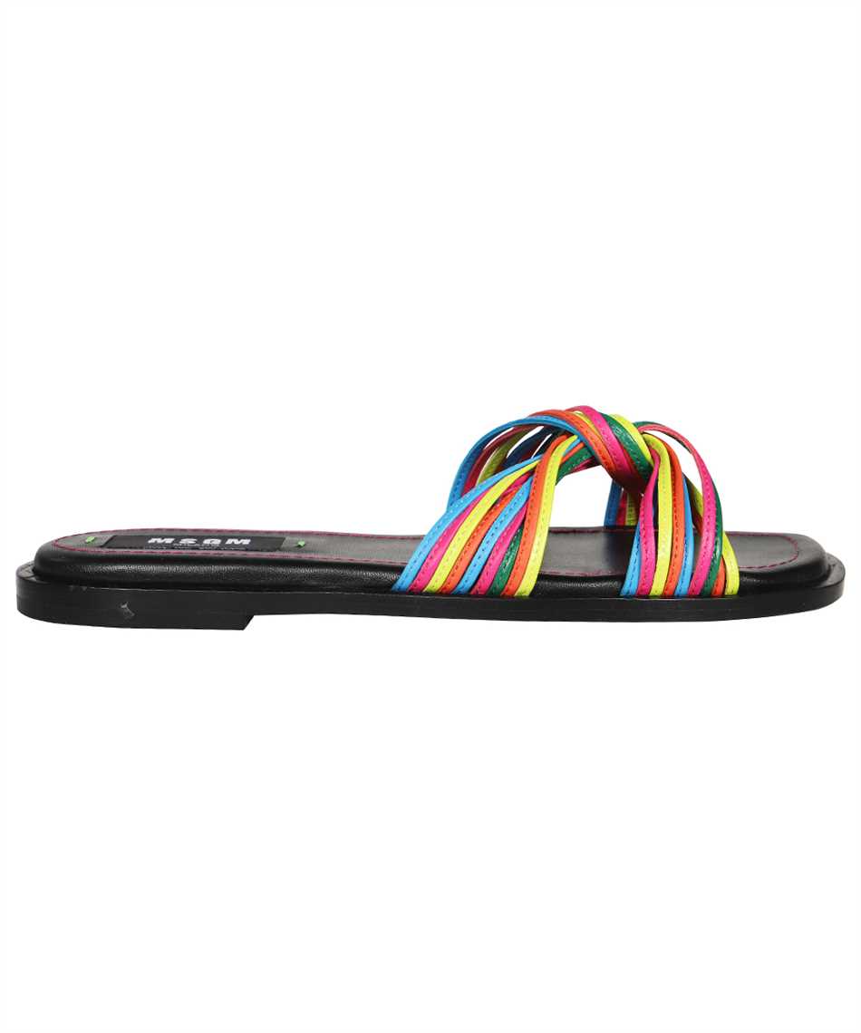 Leather slides