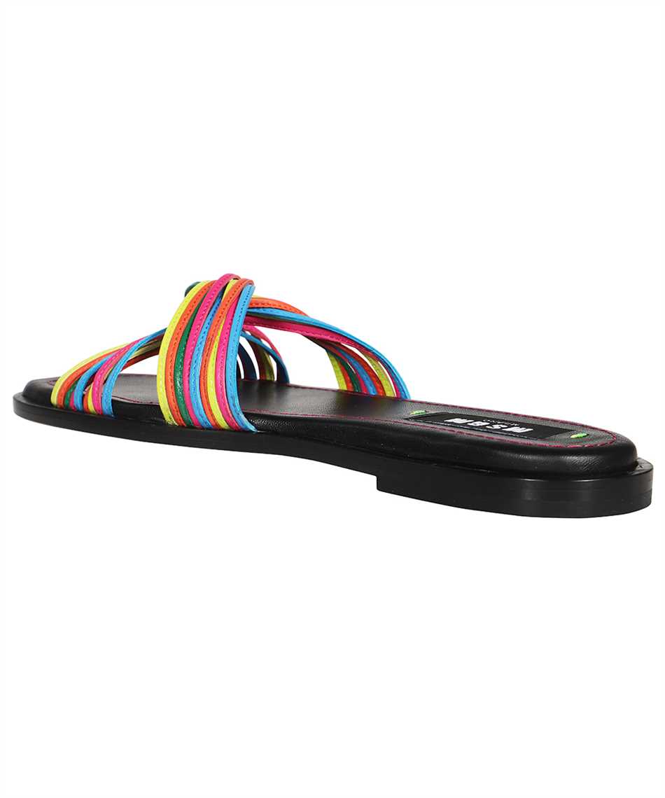 Leather slides