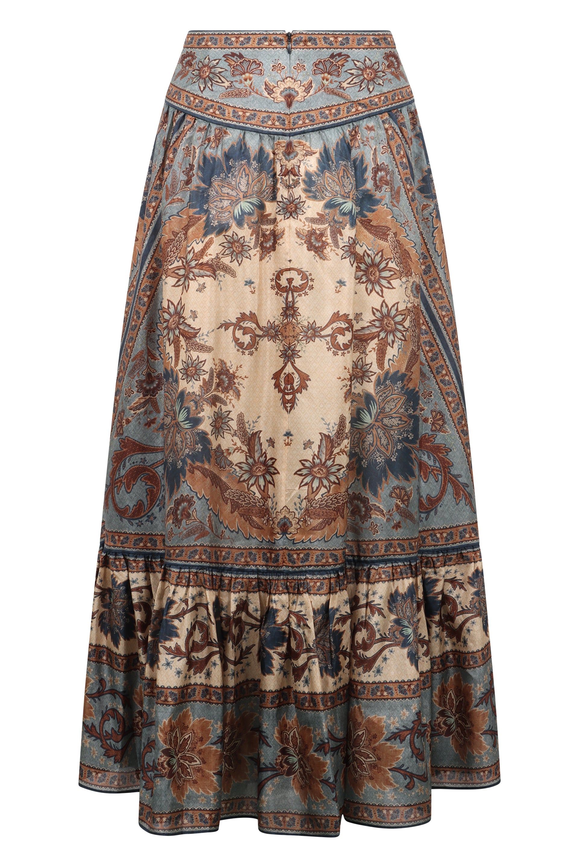 Ascension printed silk skirt