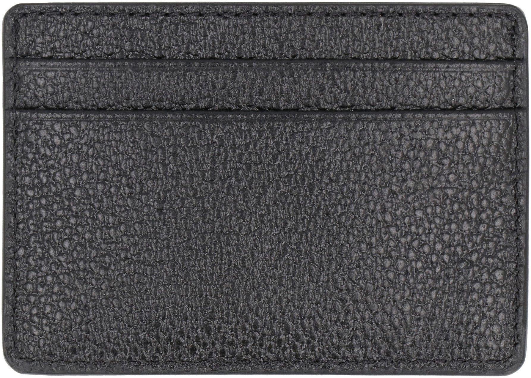 Jet Set pebbled calfskin card holder