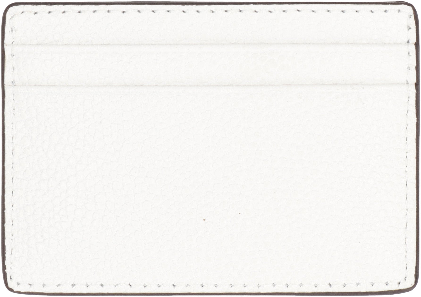 Pebbled calfskin card holder