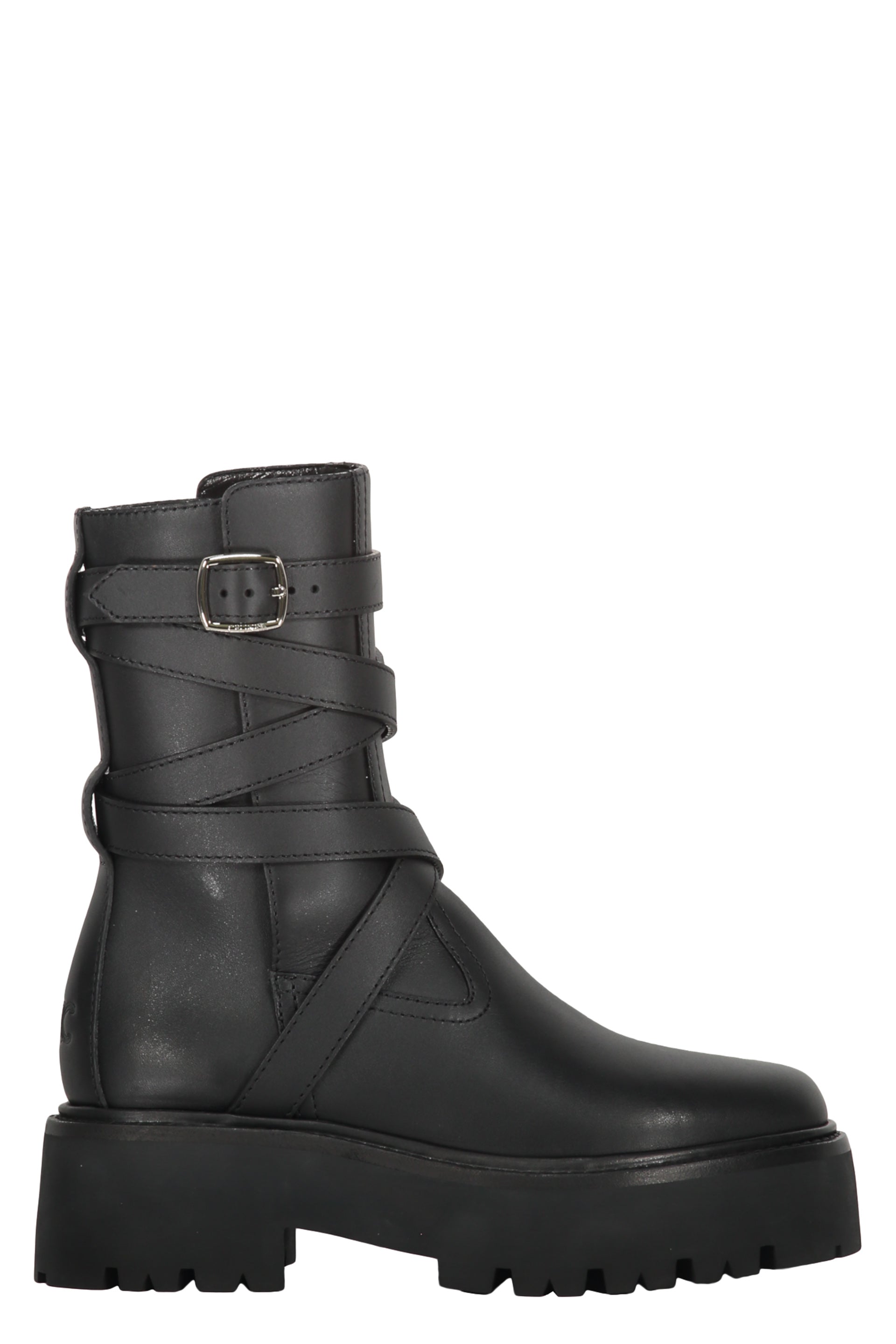 Leather ankle boots