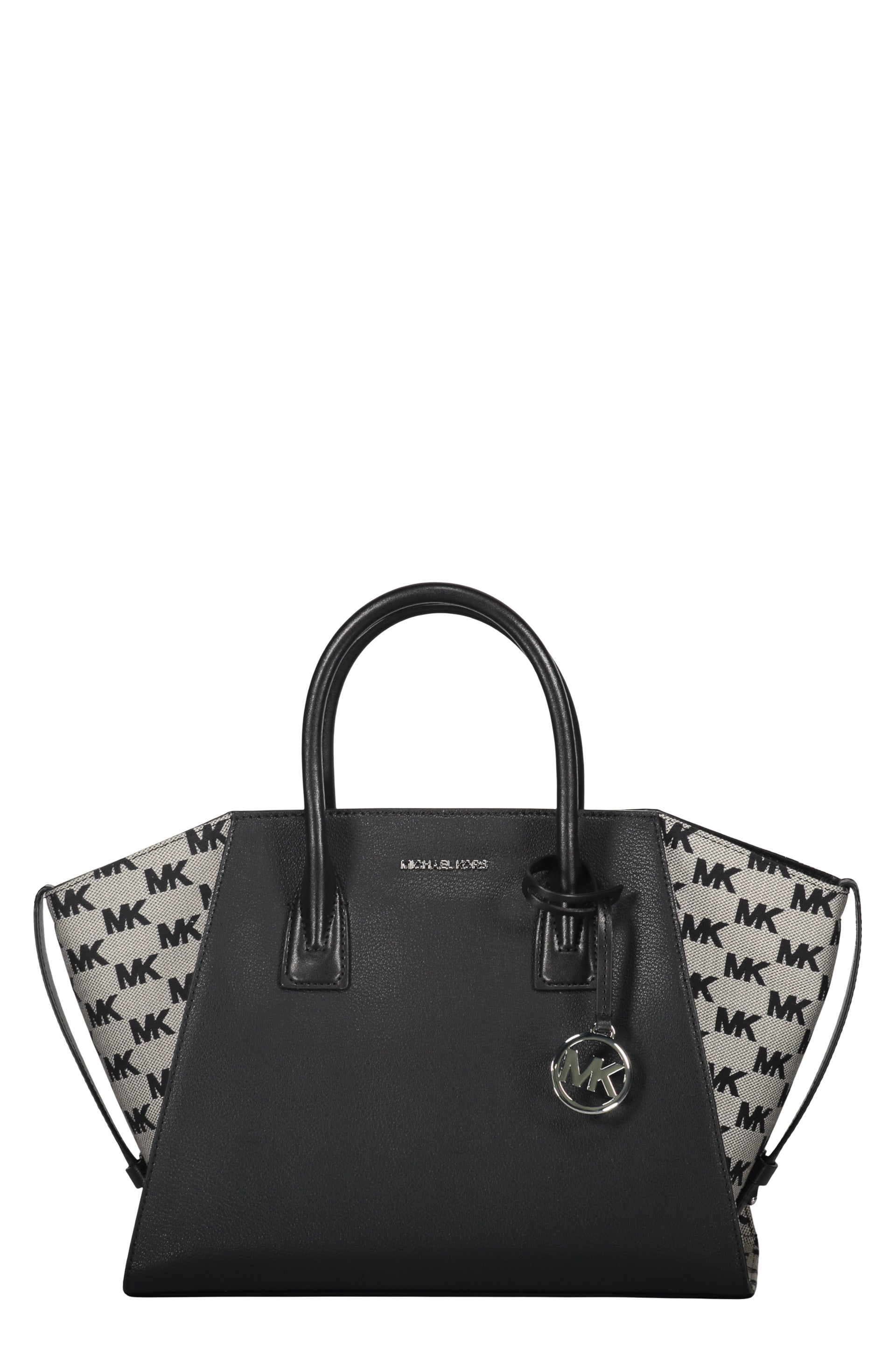 Leather and fabric bag