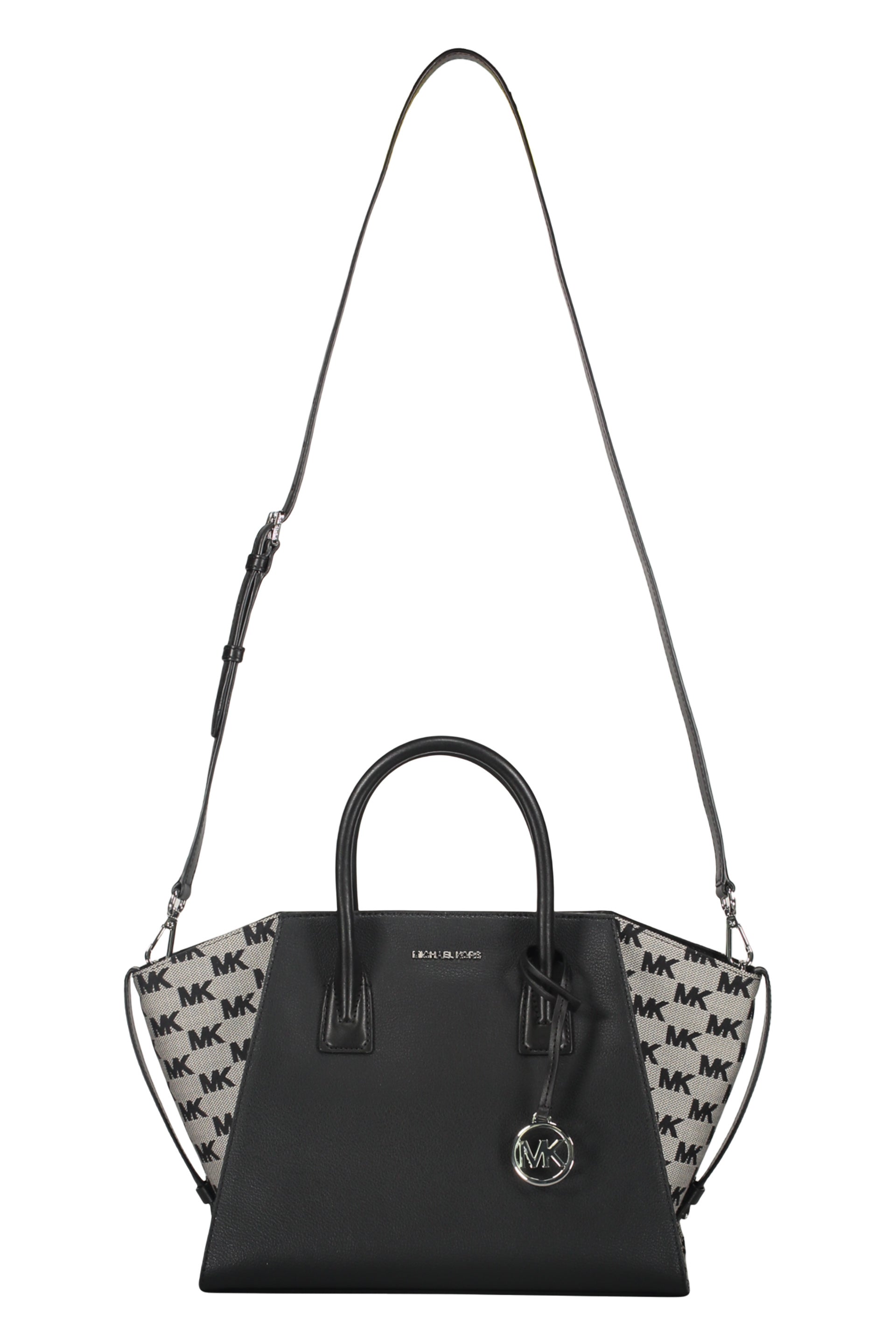 Leather and fabric bag