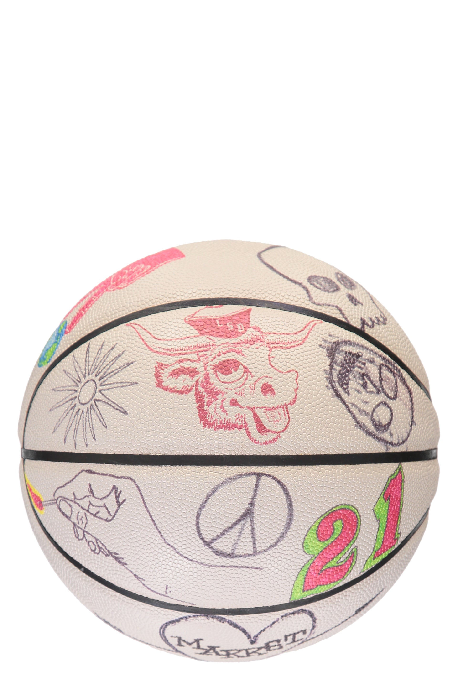 Market x Smiley® - Varsity hand-drawn basketball