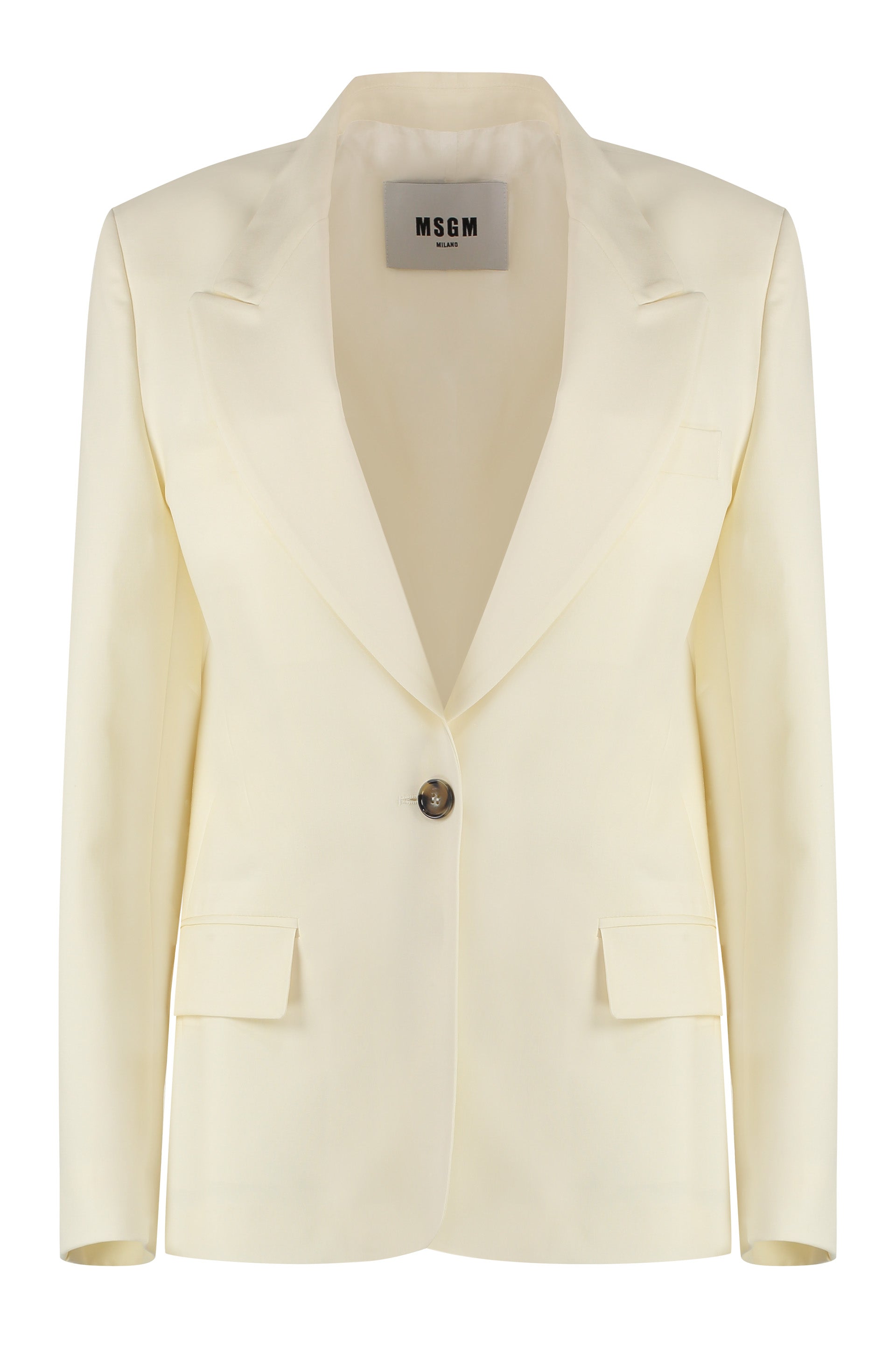 Wool single-breasted blazer