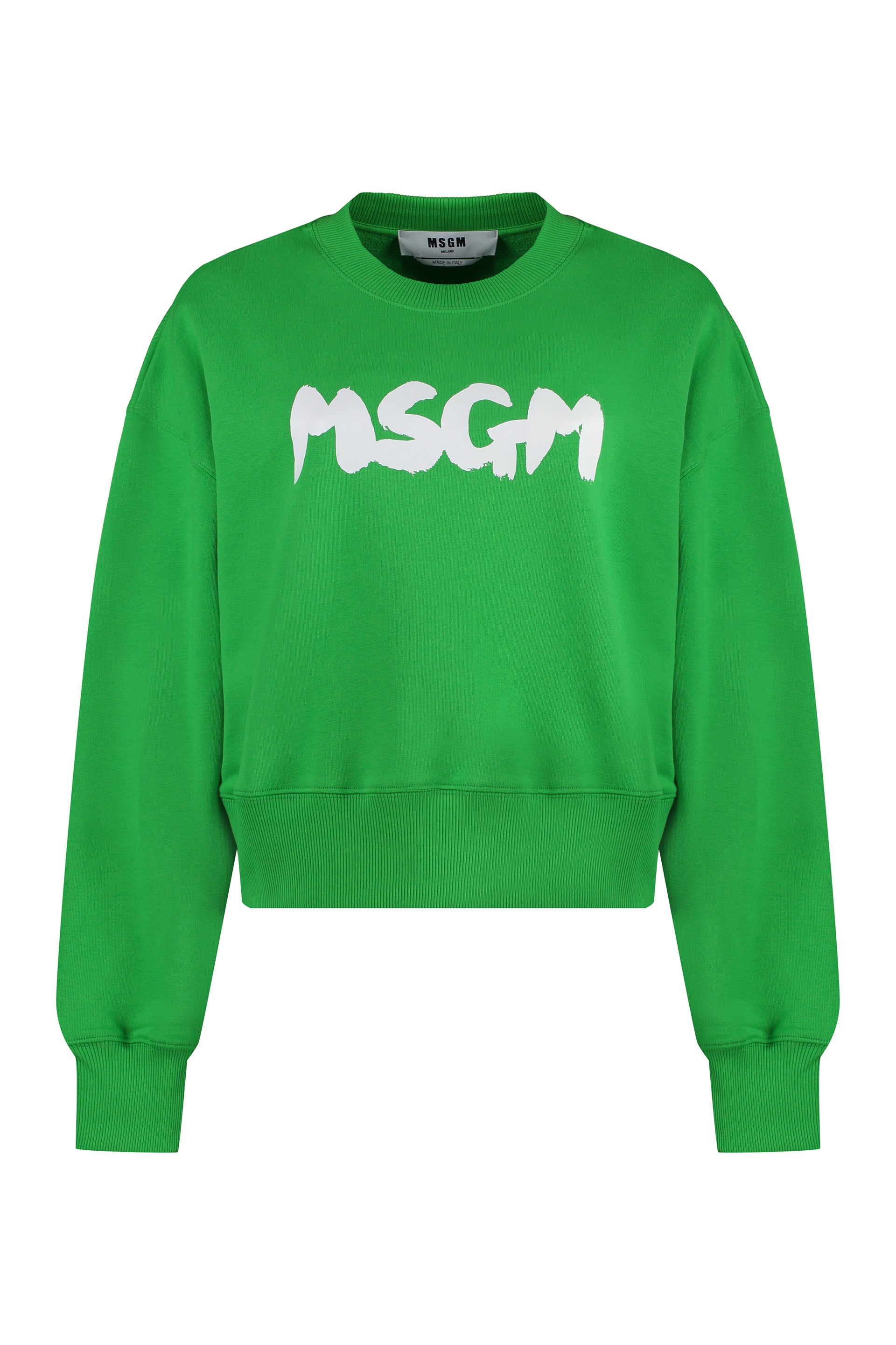 Cotton crew-neck sweatshirt