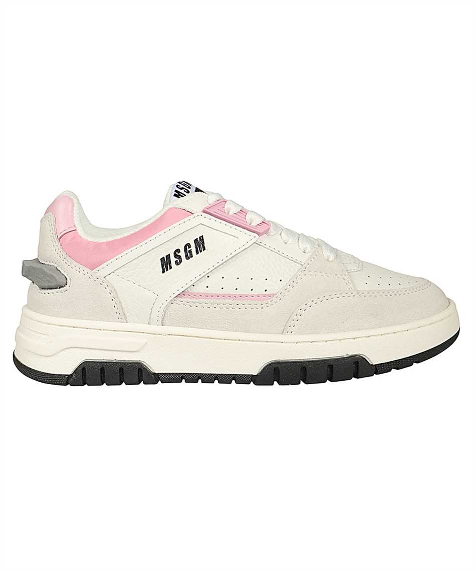 Leather low-top sneakers