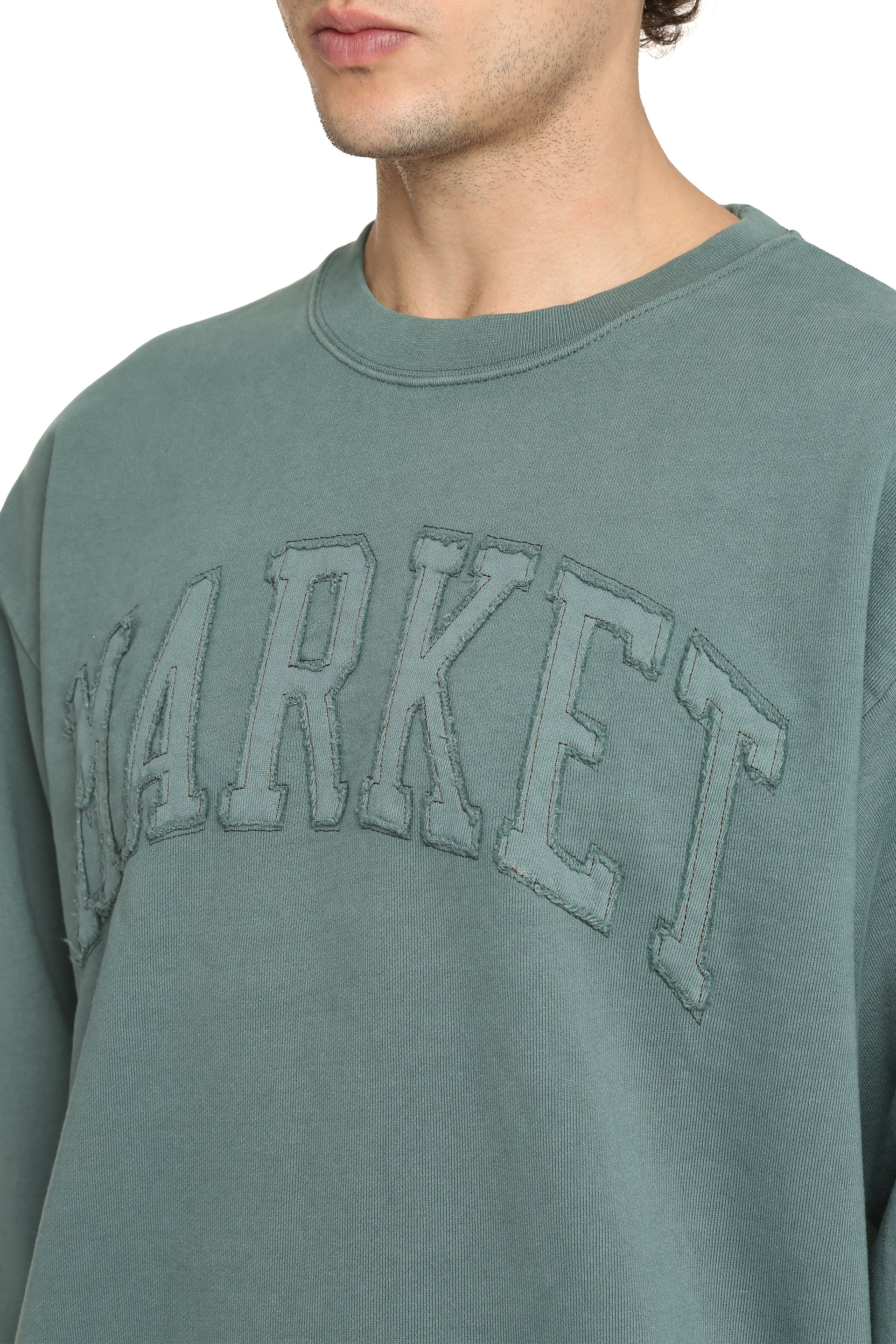 Cotton crew-neck sweatshirt