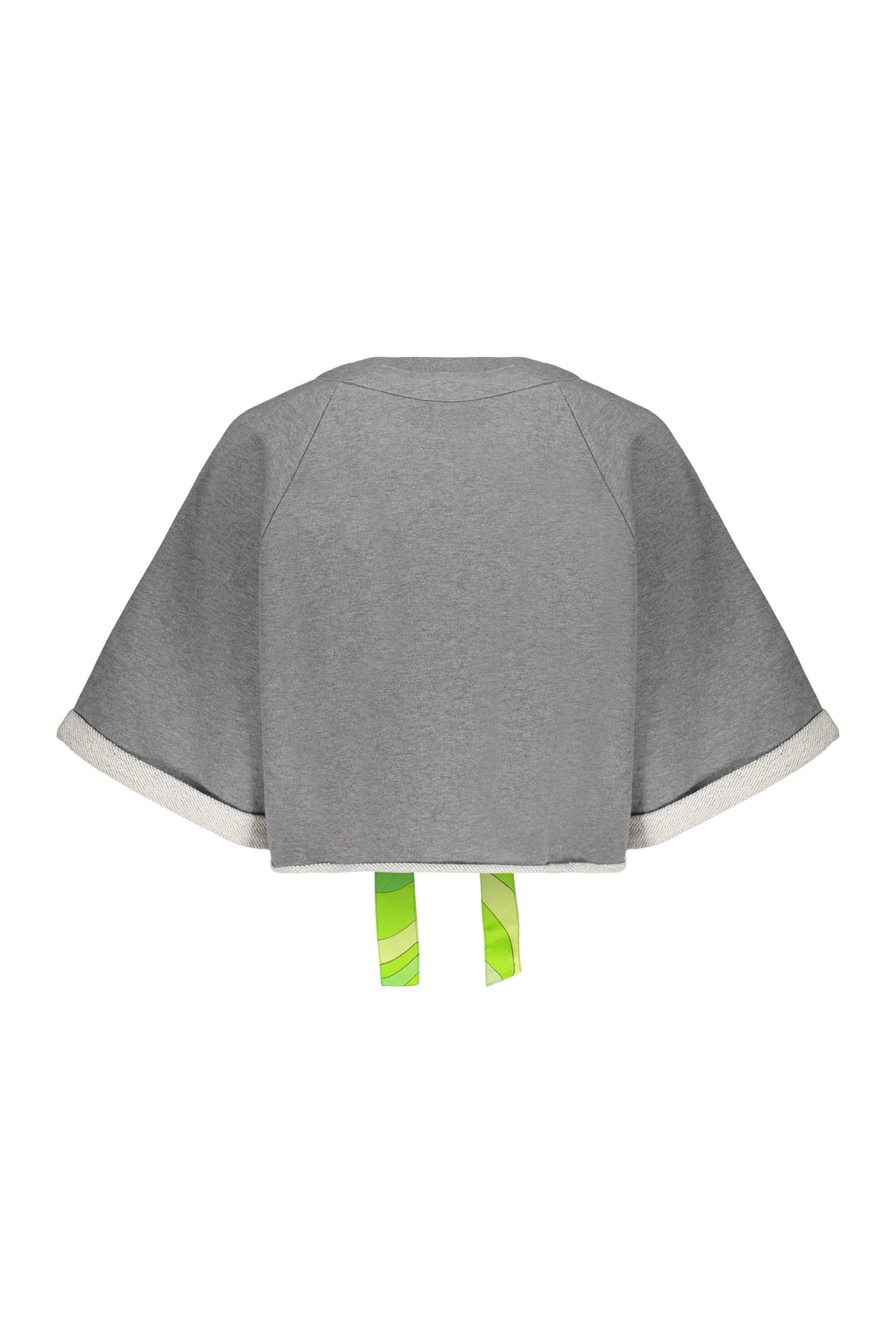 Cropped sweatshirt in cotton