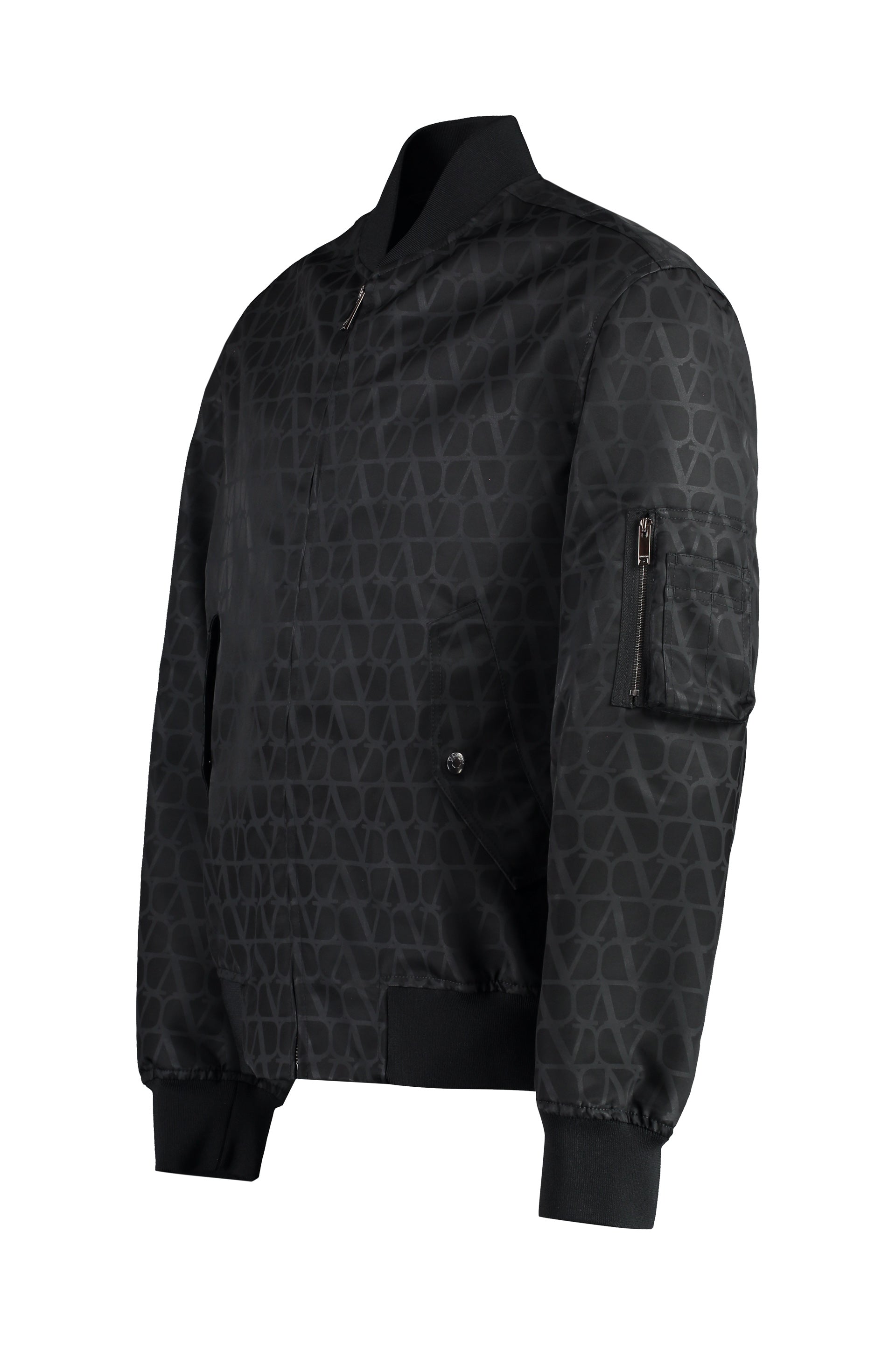 Nylon bomber jacket