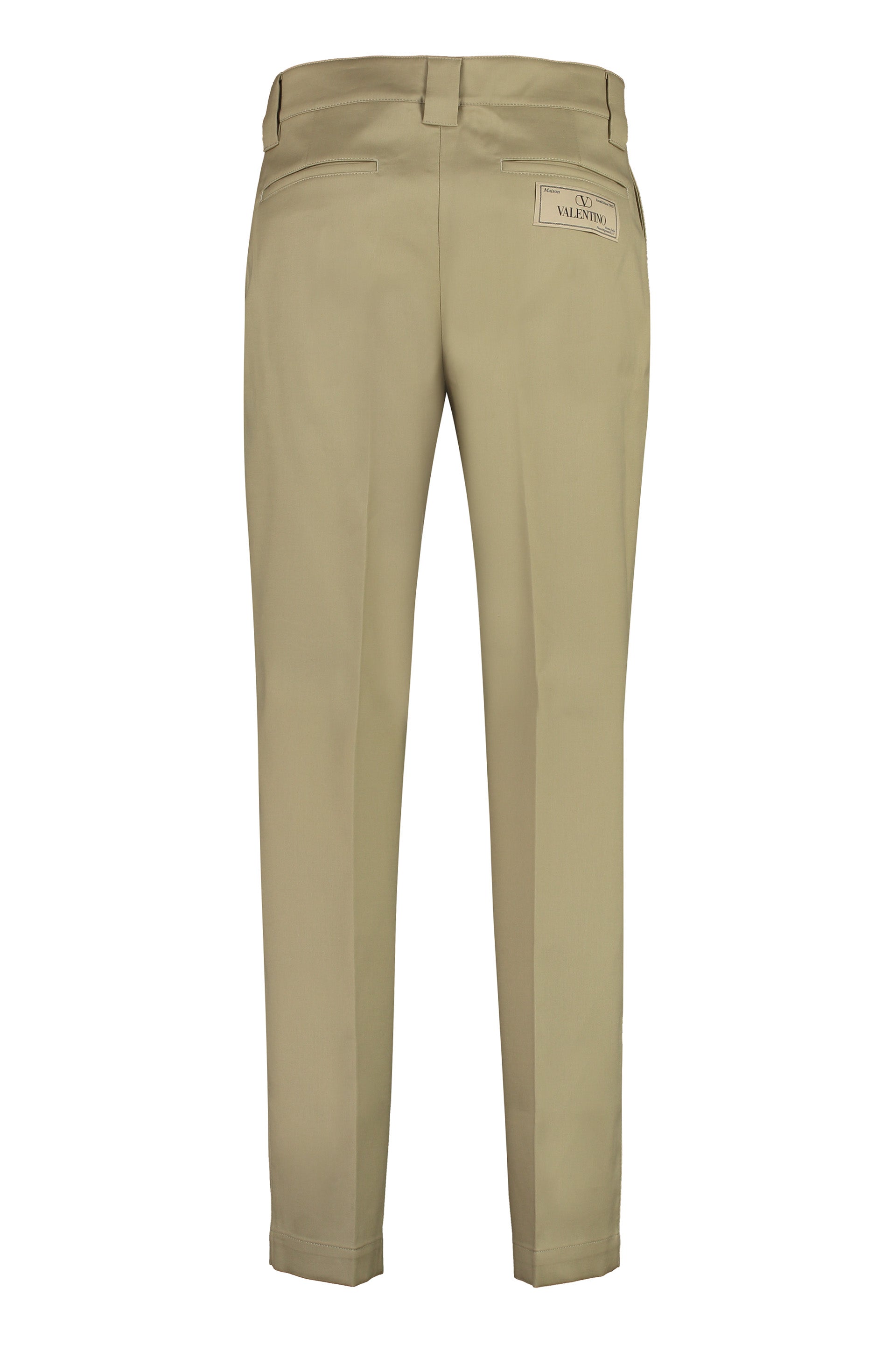 Cotton gabardine trousers