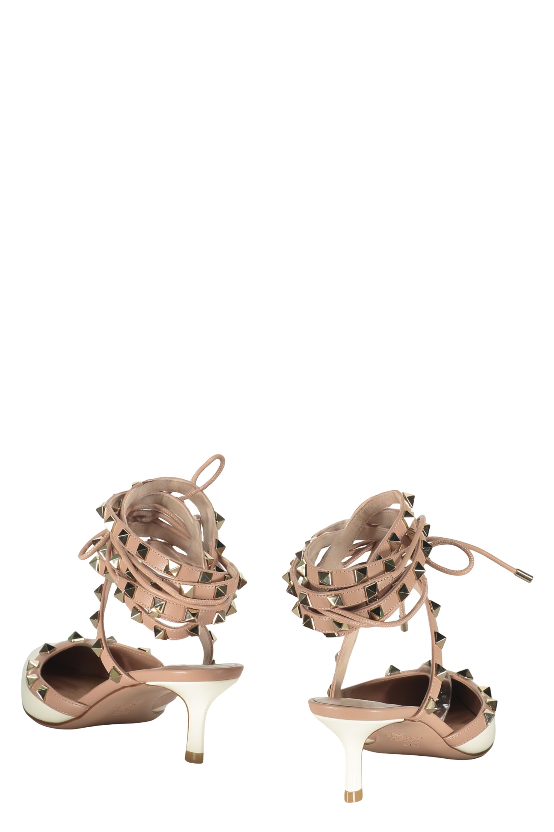 Beige décolleté elegant with tapered heel