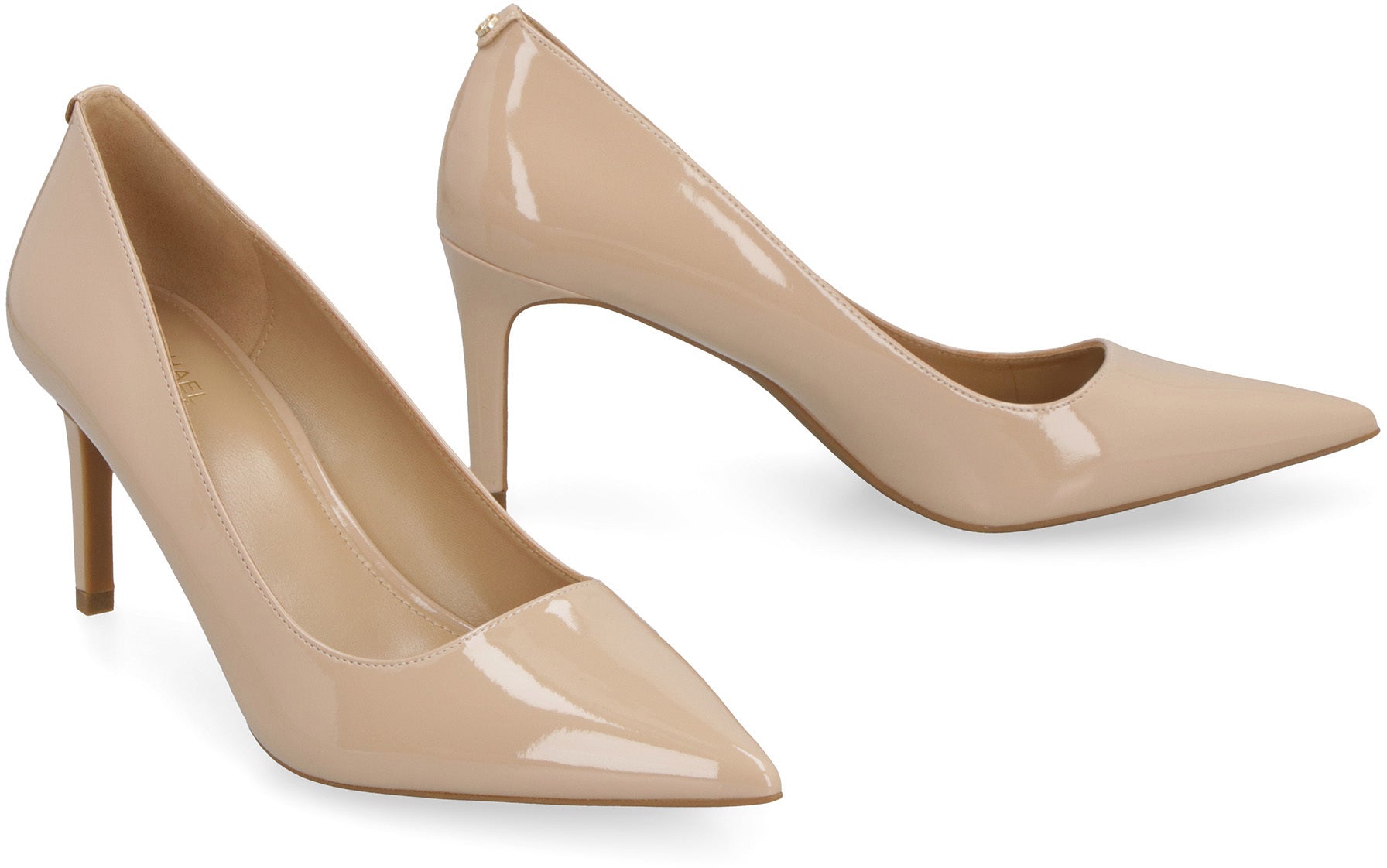 Alina patent pointy-toe pumps