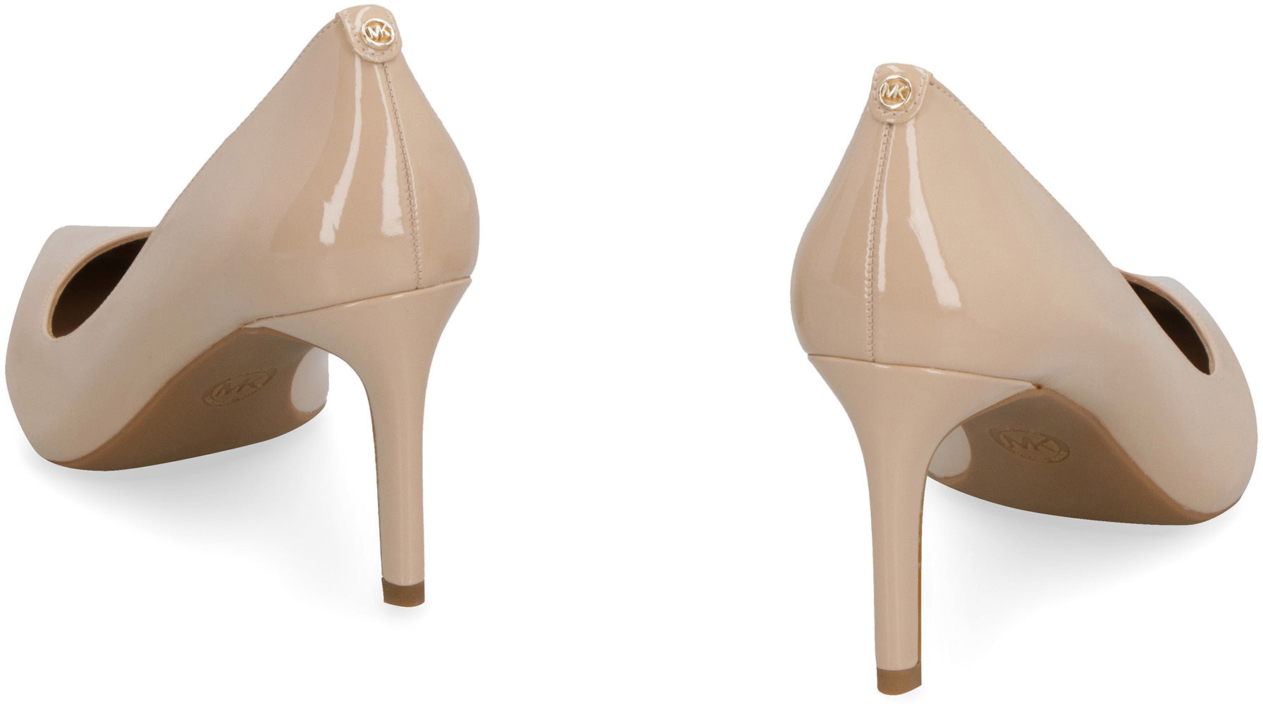 Alina patent pointy-toe pumps