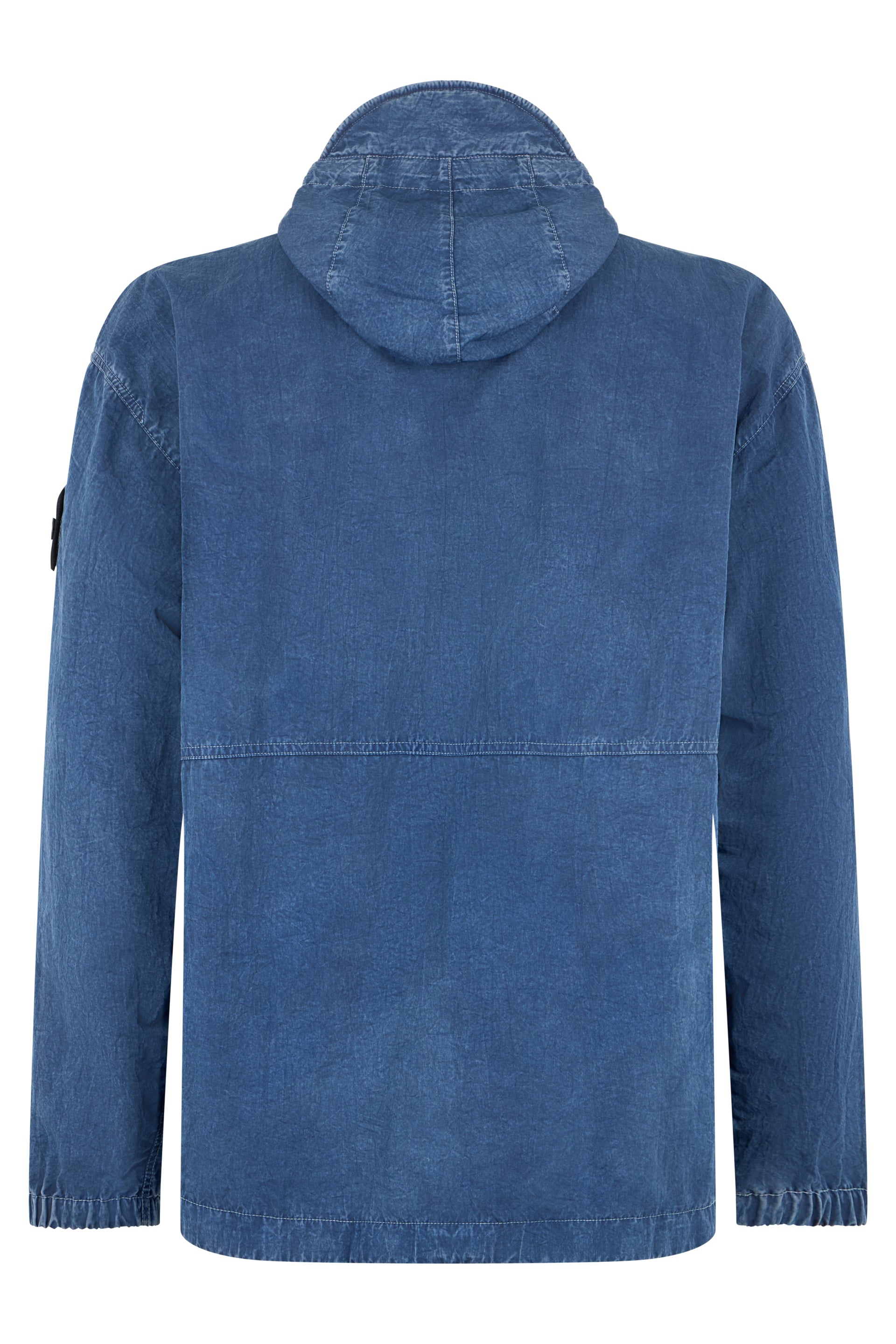 Blue denim jacket with zip