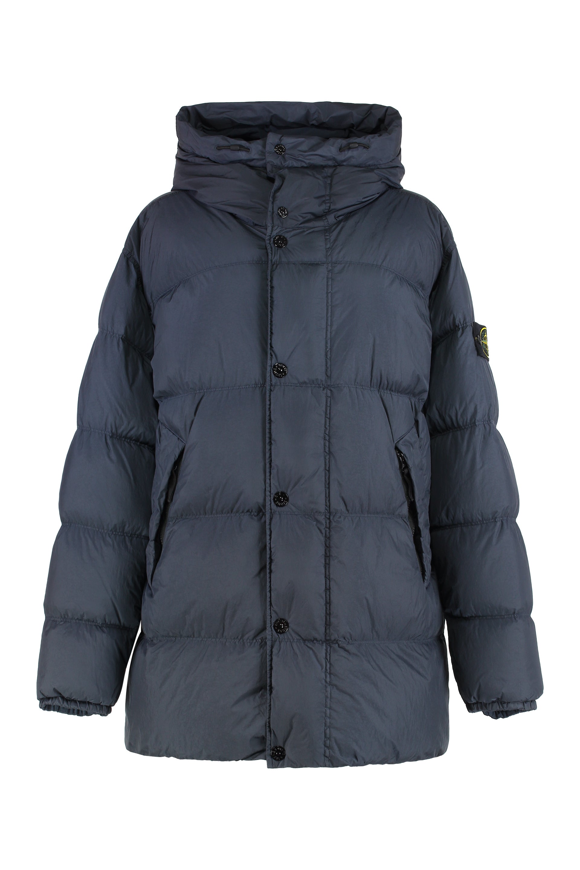 Parka with hood in nylon