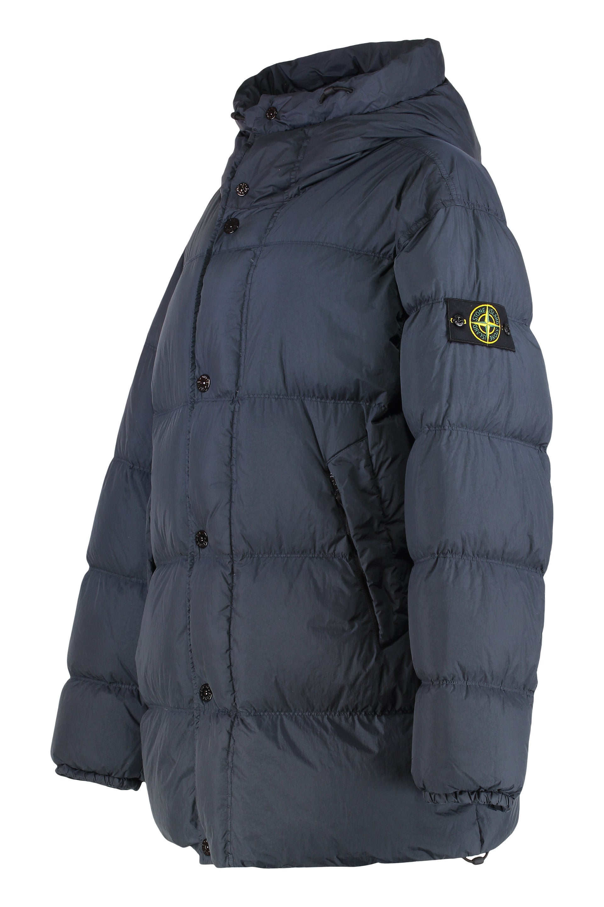 Parka with hood in nylon