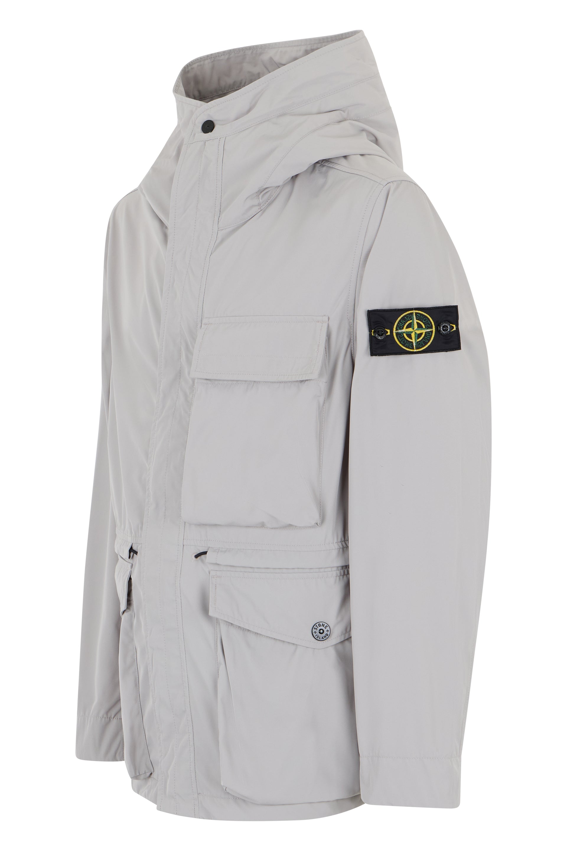 Windbreaker with high collar
