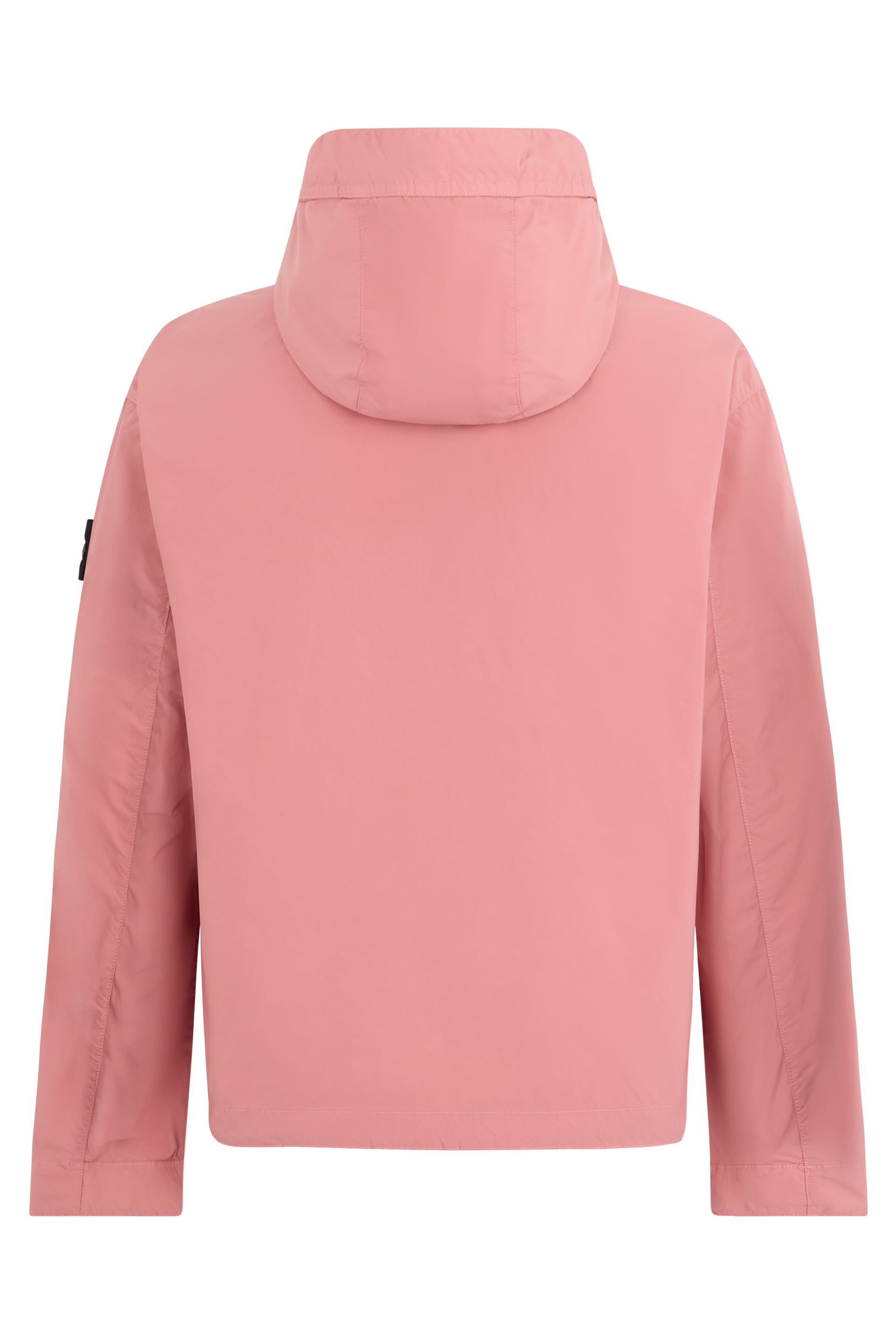 Light pink jacket with adjustable hood