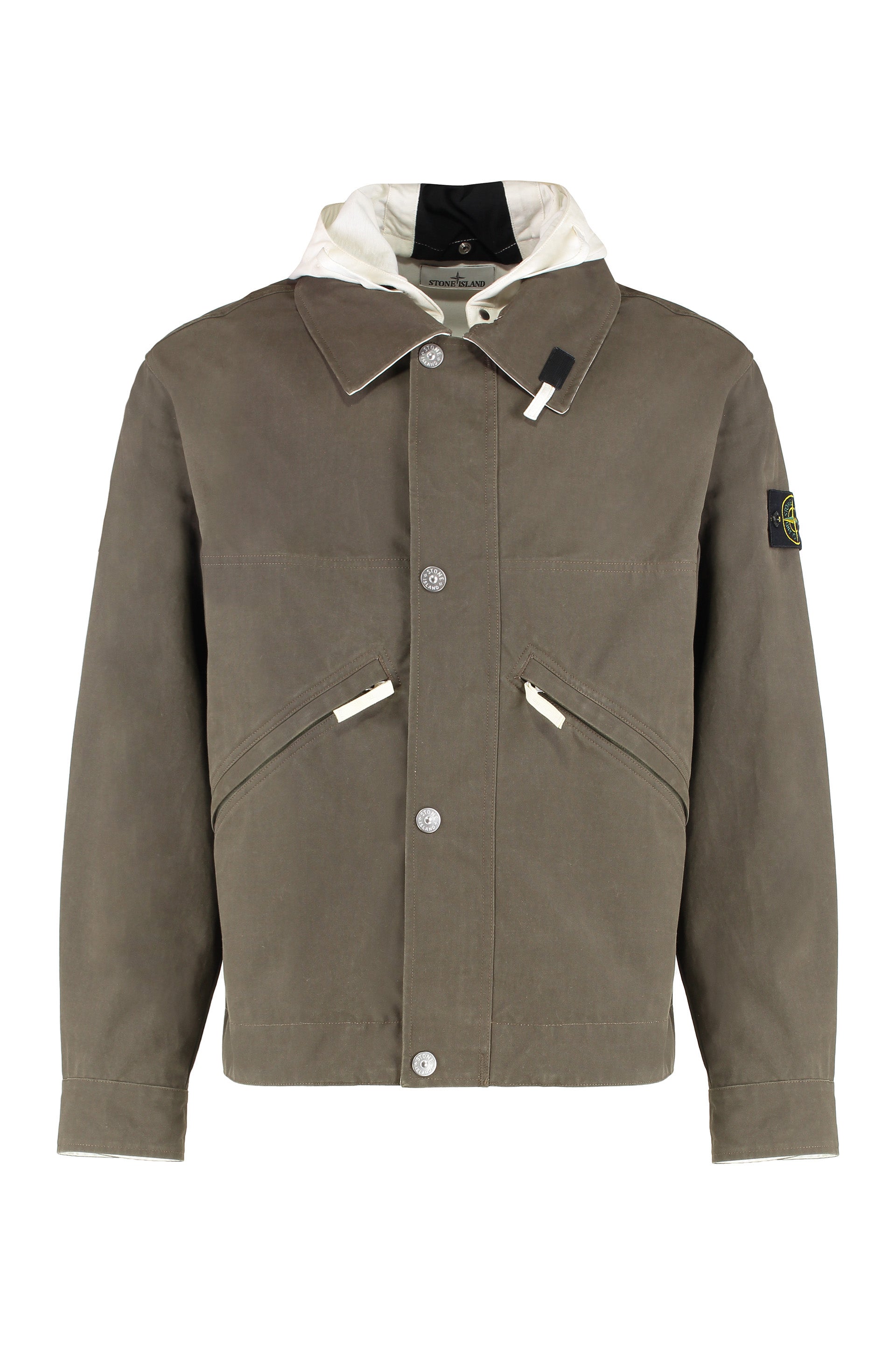 Hooded cotton jacket
