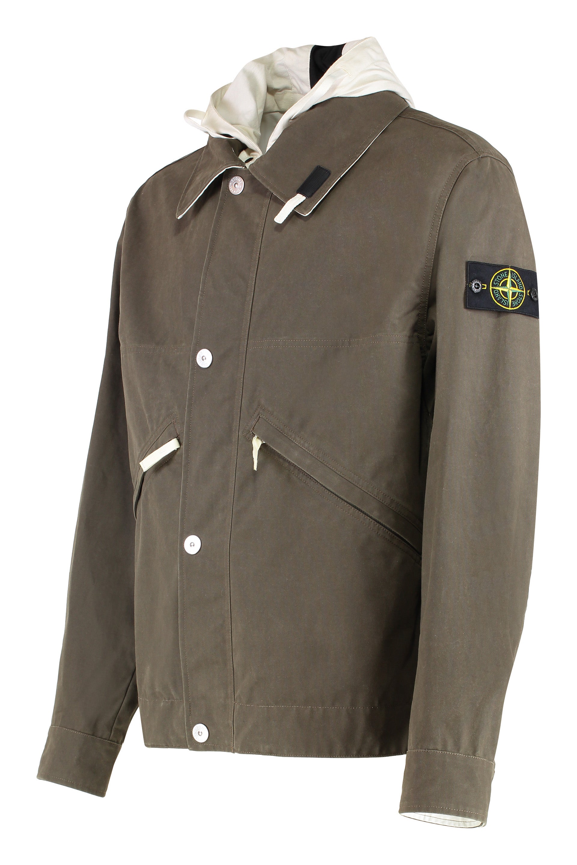 Hooded cotton jacket