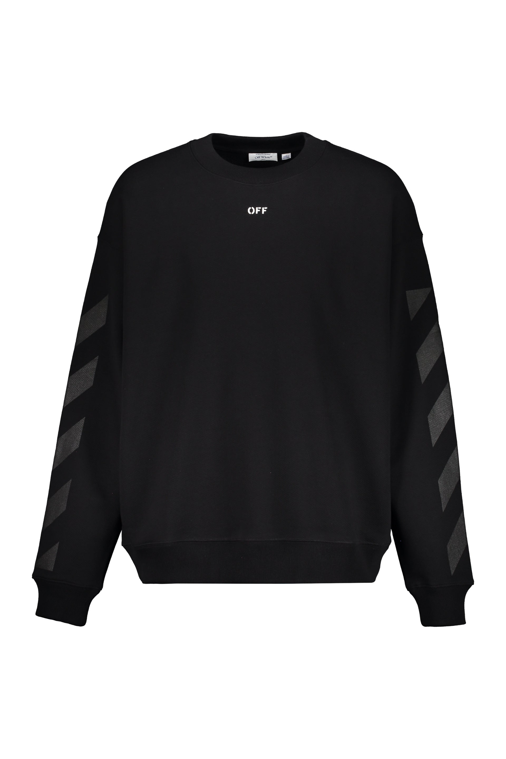 Black sweatshirt with distinctive details