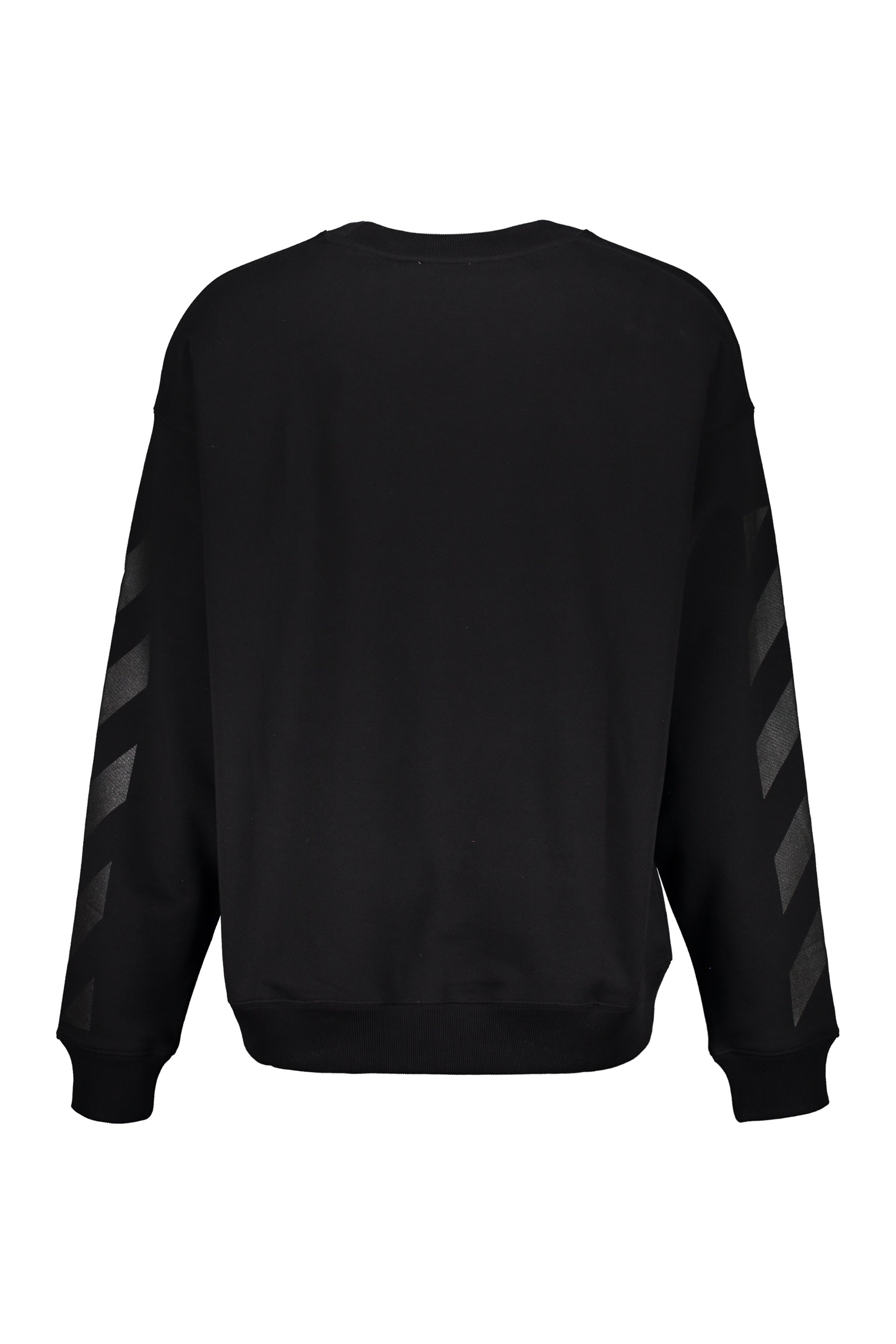 Black sweatshirt with distinctive details