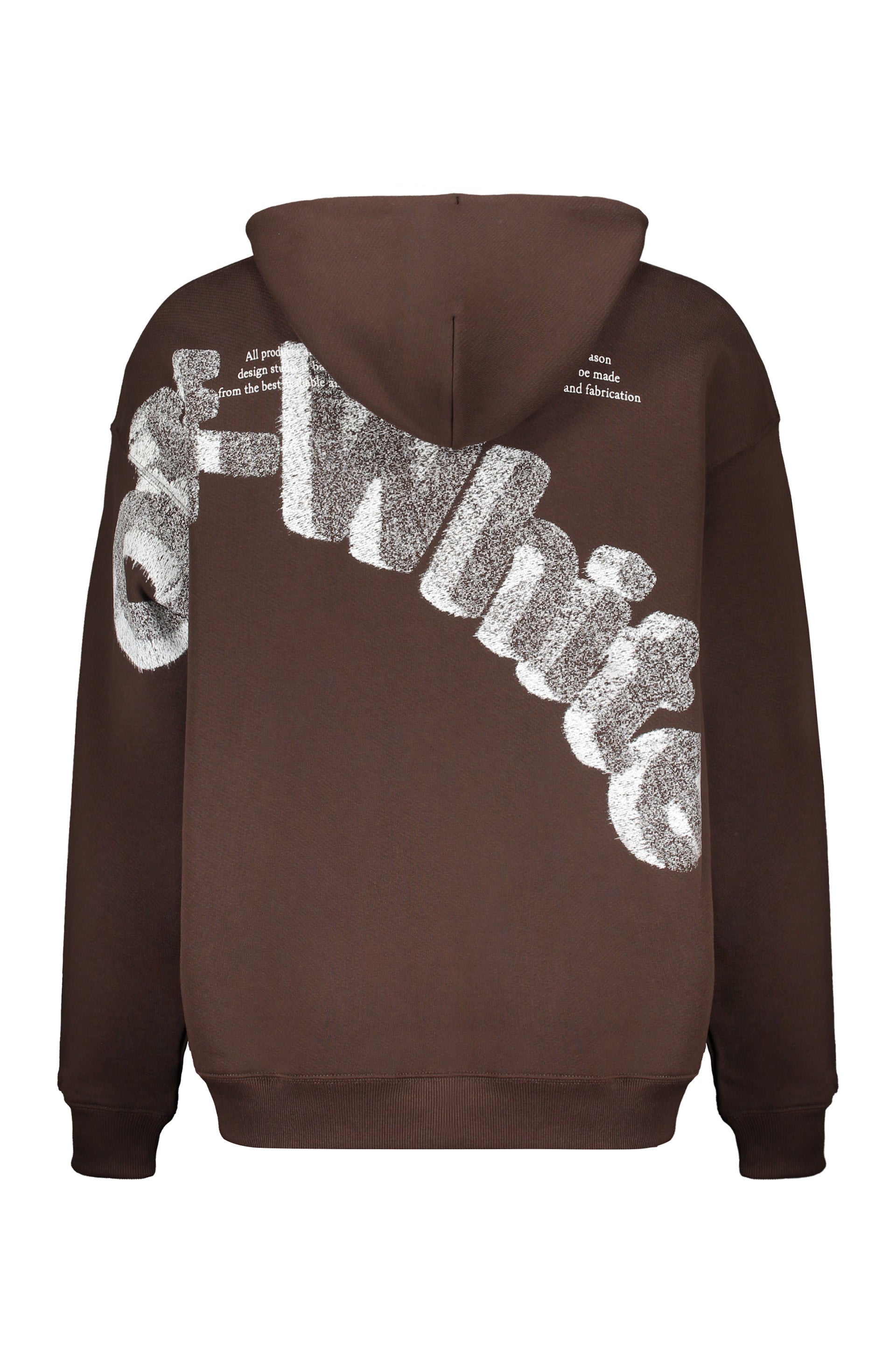 Hooded sweatshirt in brown, comfort and style
