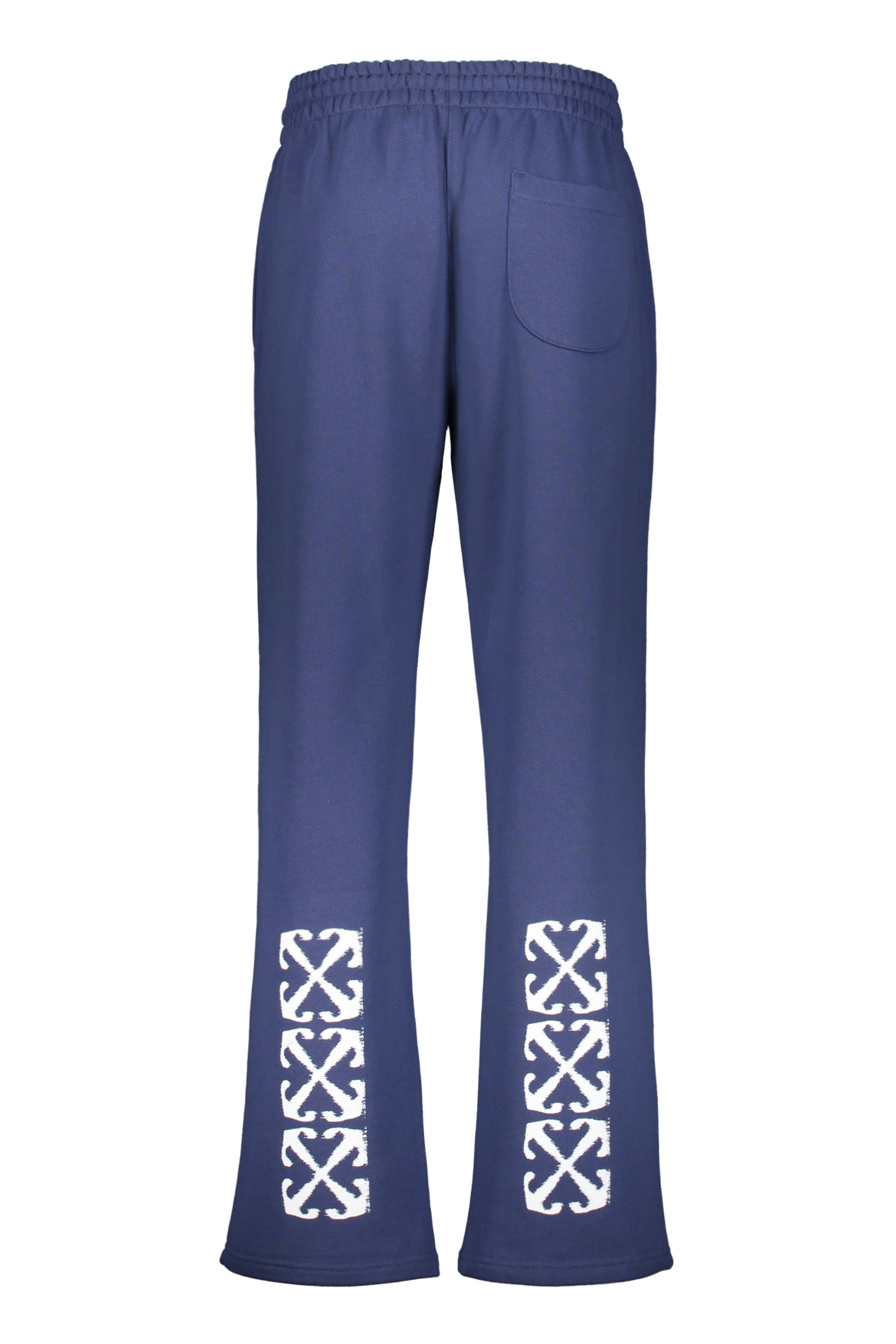 Lightweight blue pants with adjustable drawstring