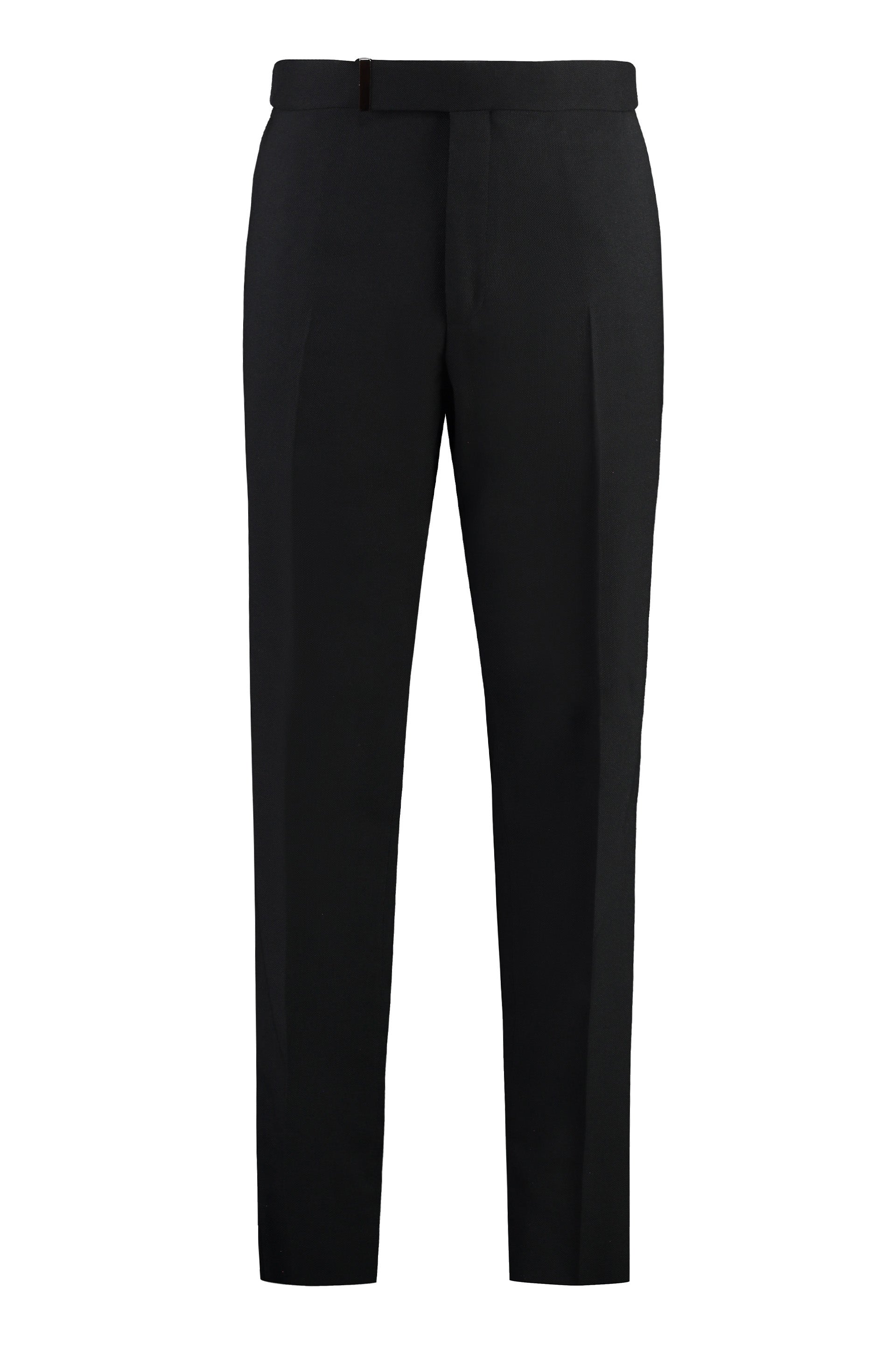 Wool blend trousers