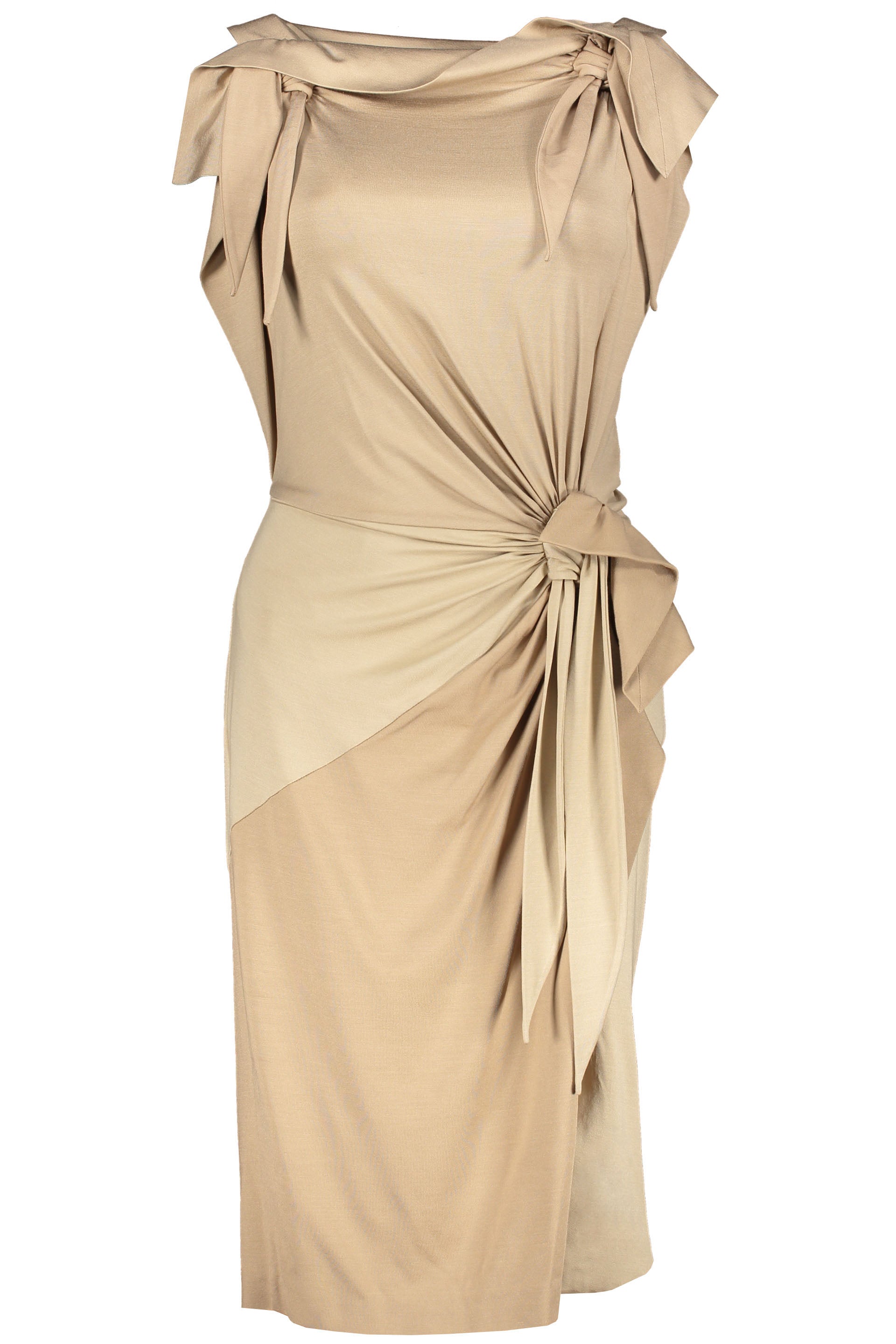 Silk midi-dress