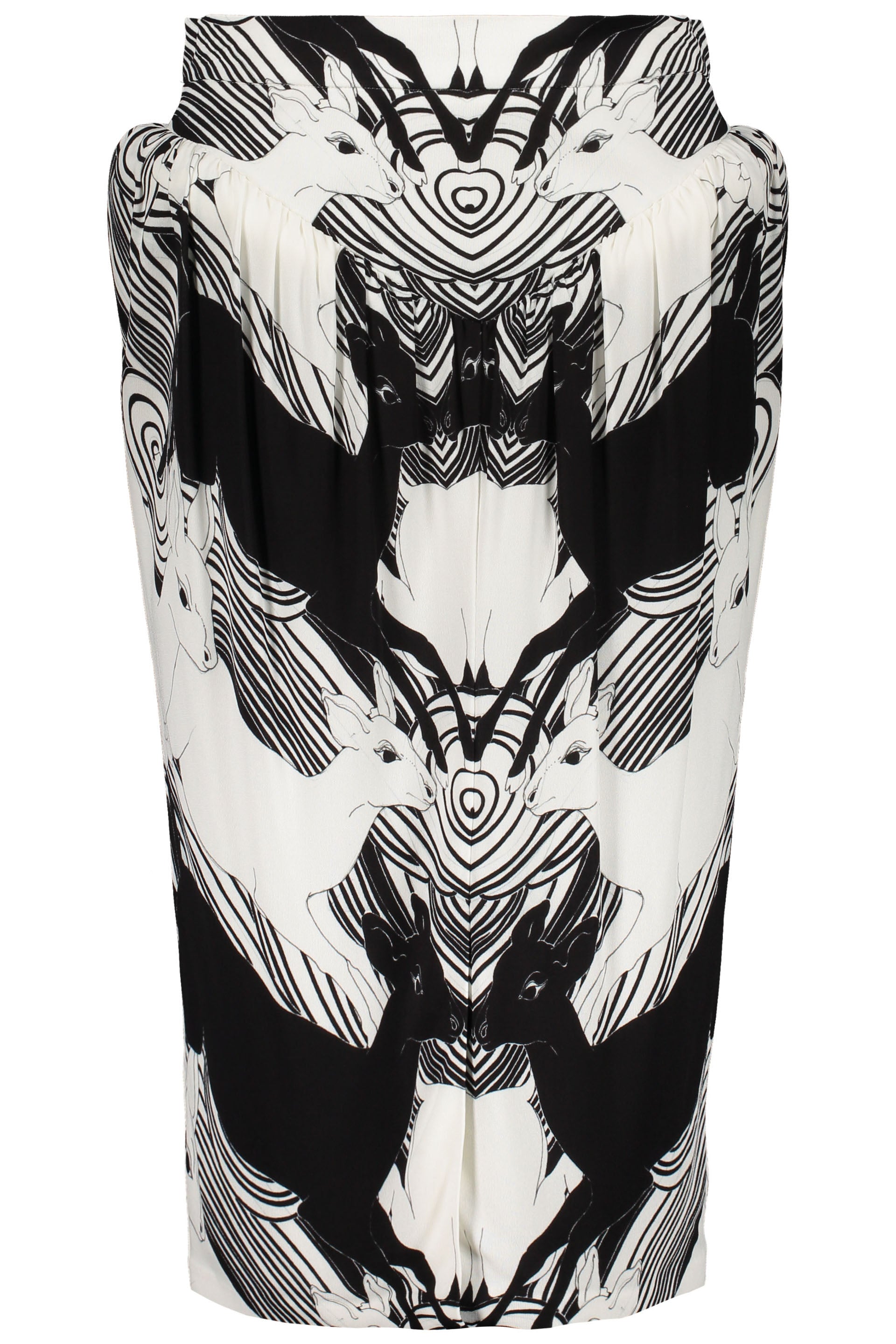 Printed midi skirt