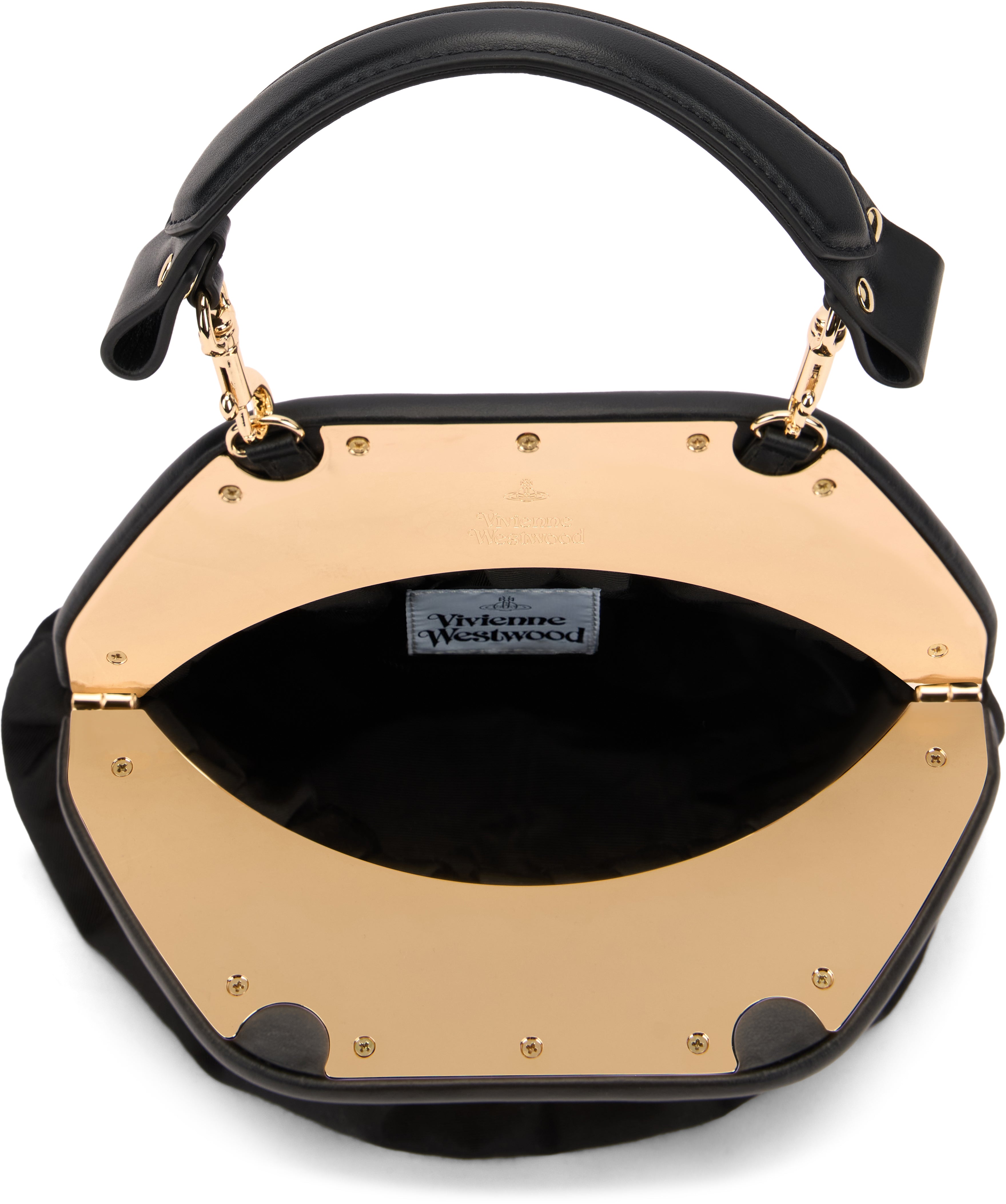 Clutch with handle and shoulder strap