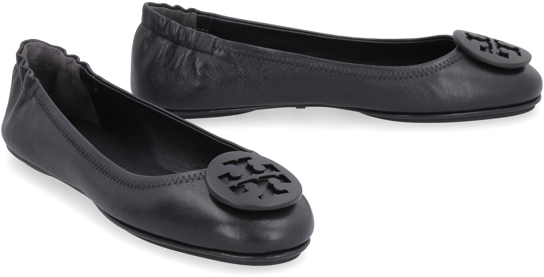 Minnie Travel leather ballet flats