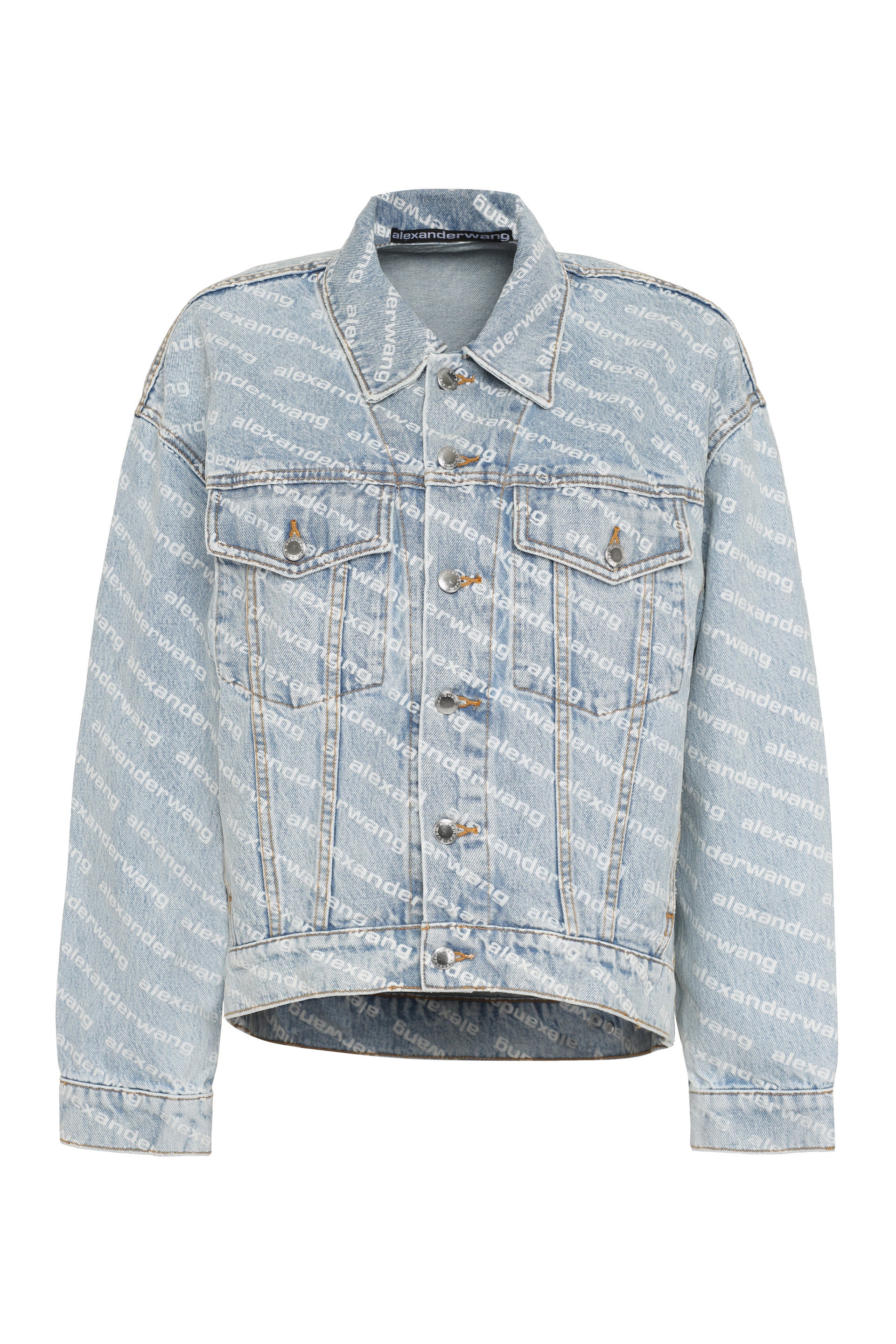 Printed denim jacket