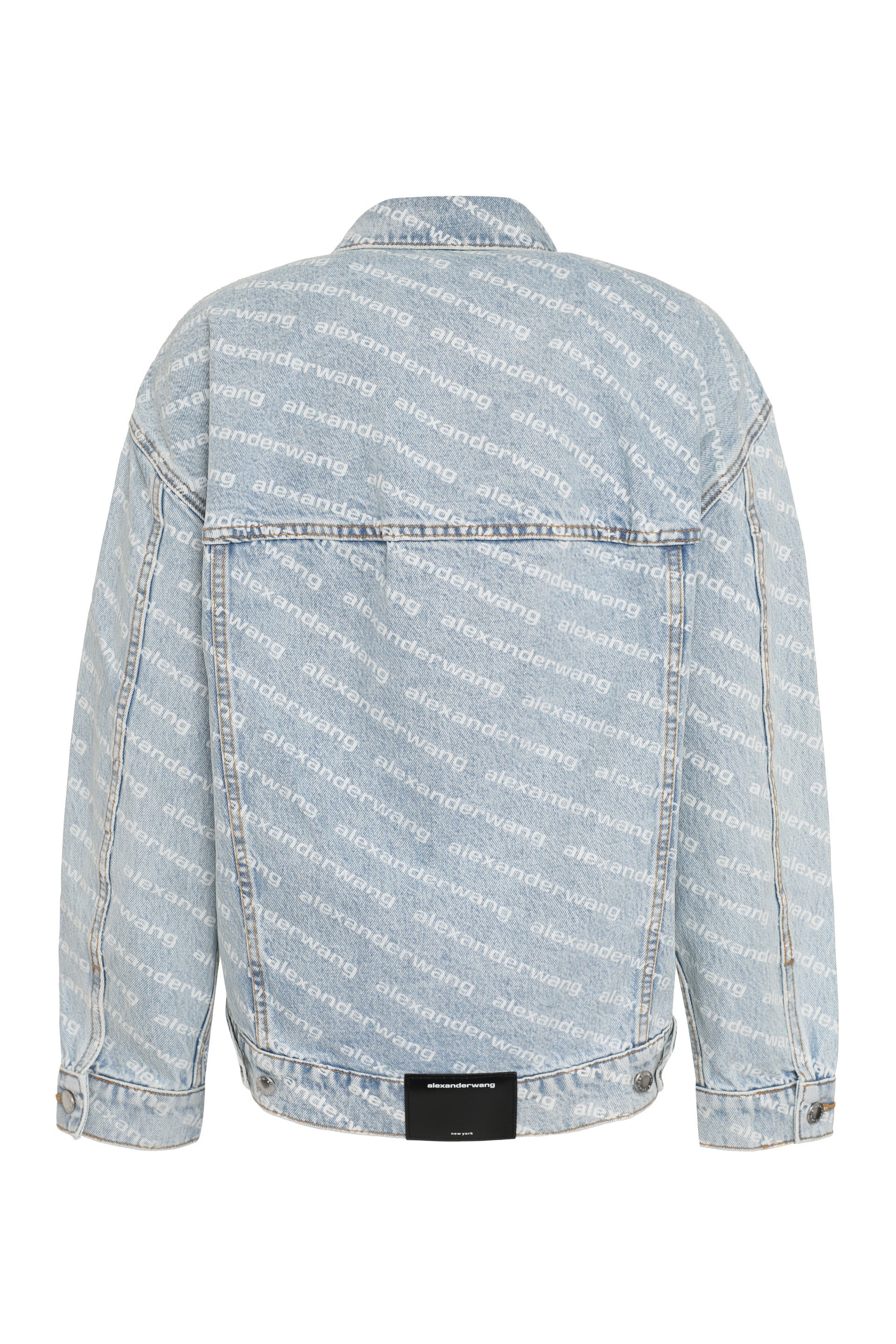 Printed denim jacket