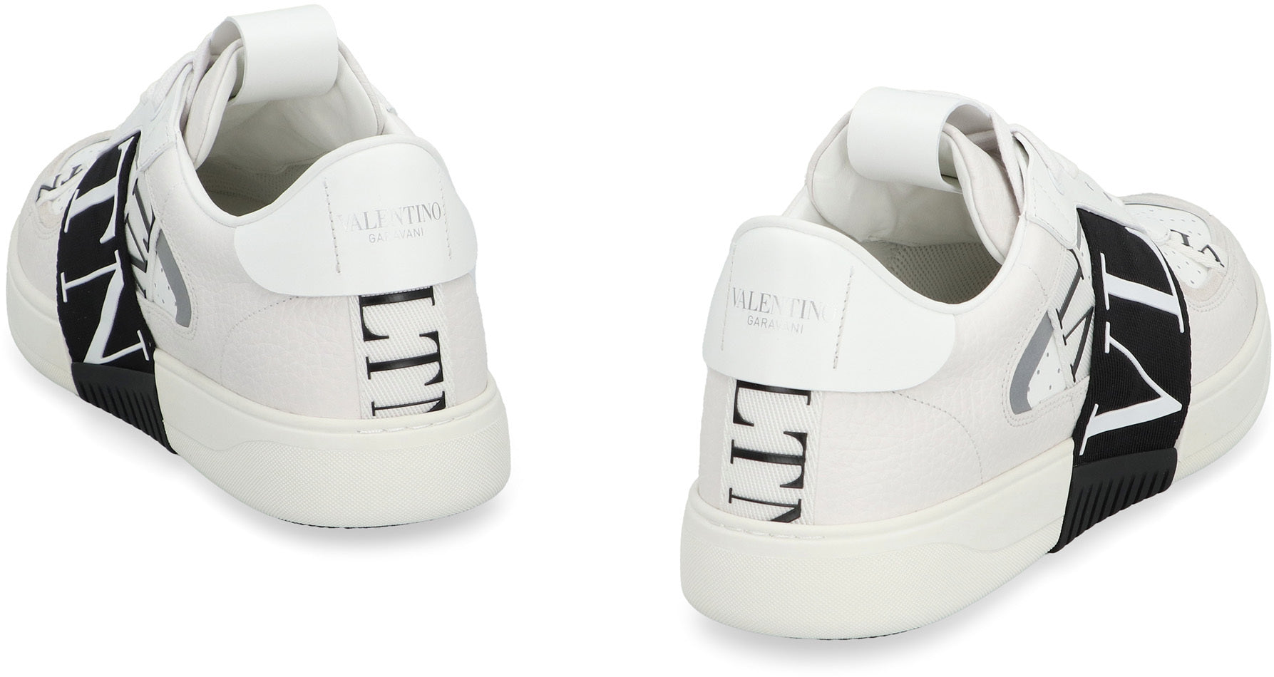 Valentino Garavani - VL7N leather and fabric low-top sneakers