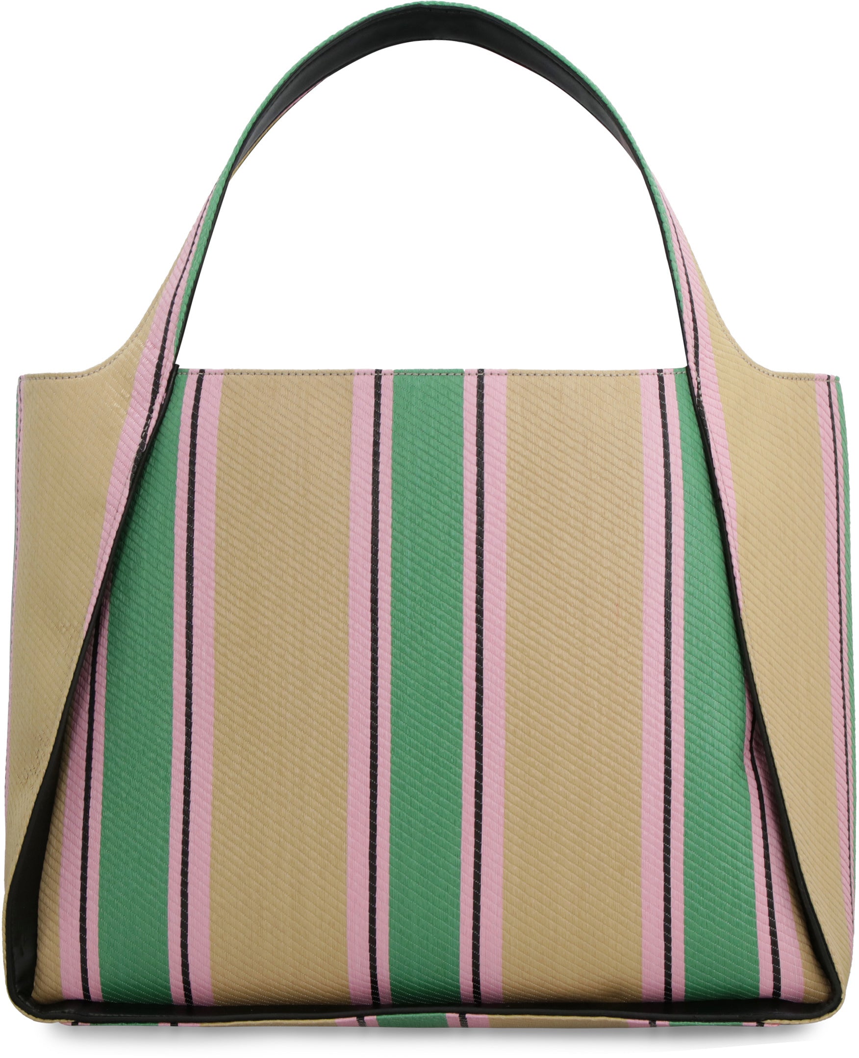 Stella Logo raffia tote bag