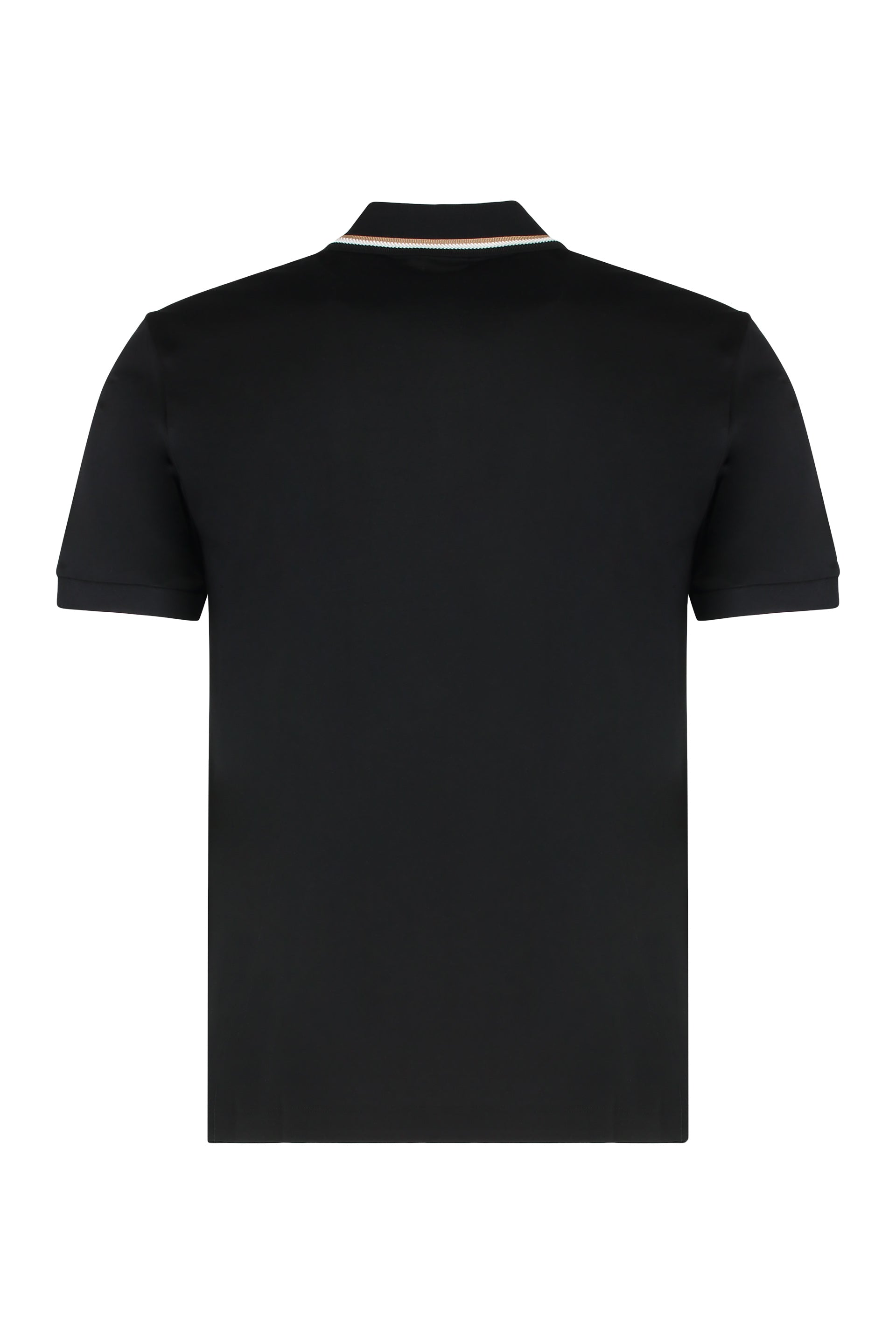 Slim fit cotton polo