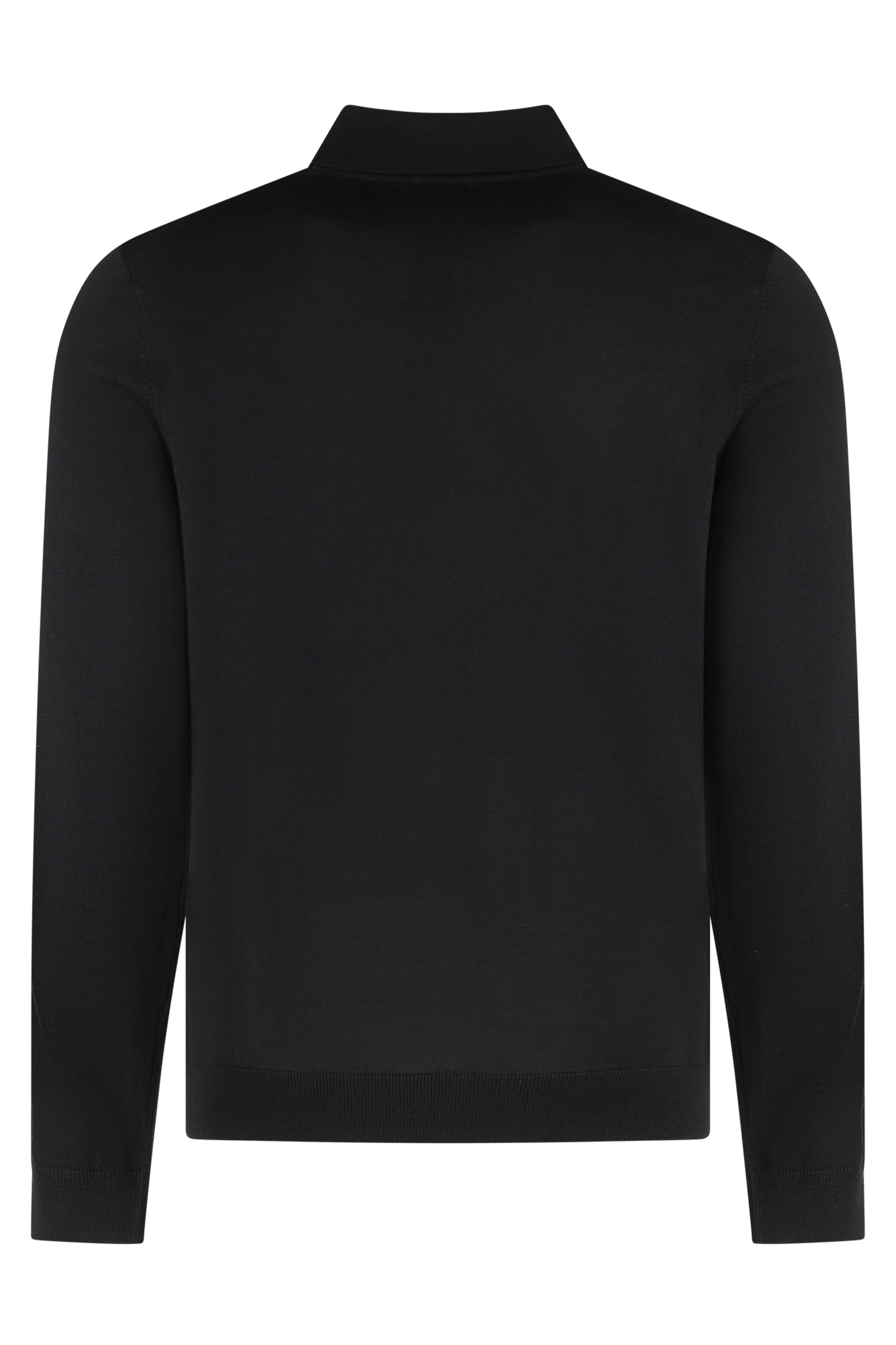 Knitted wool polo shirt