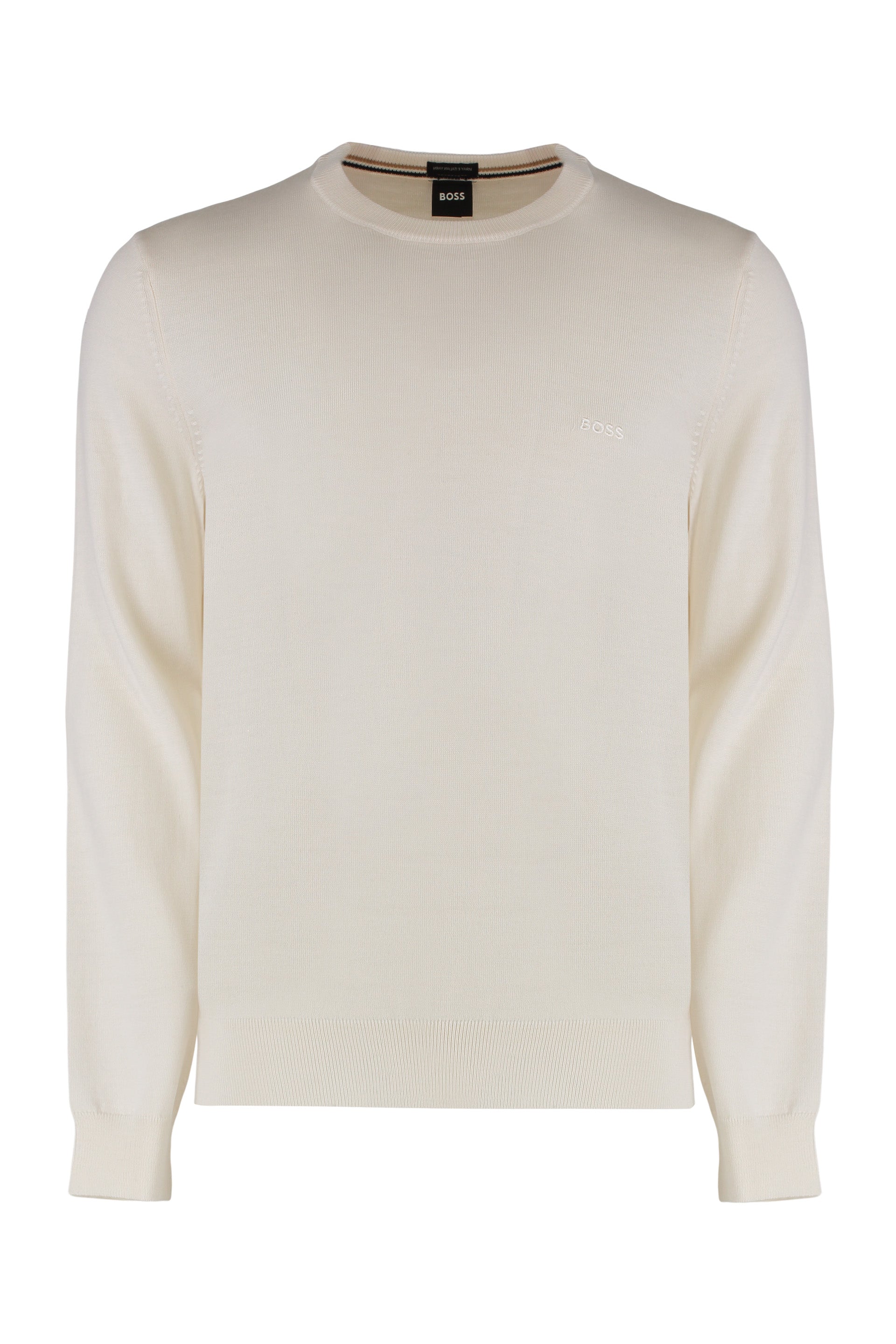 virgin wool crew-neck sweater
