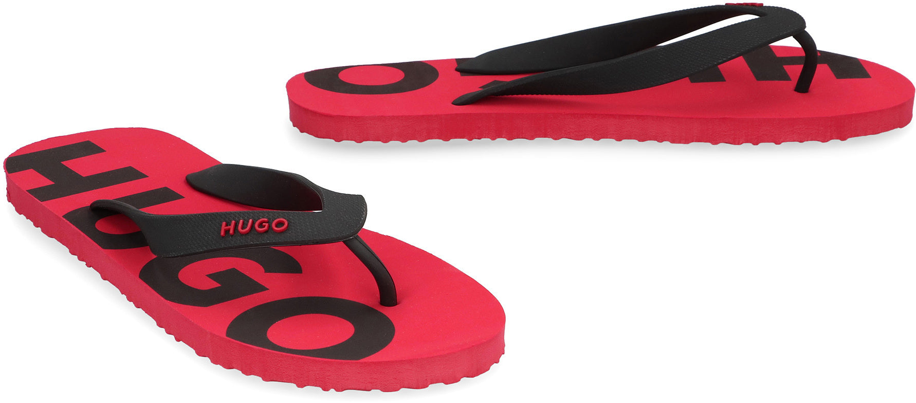 Logoed rubber flip-flop