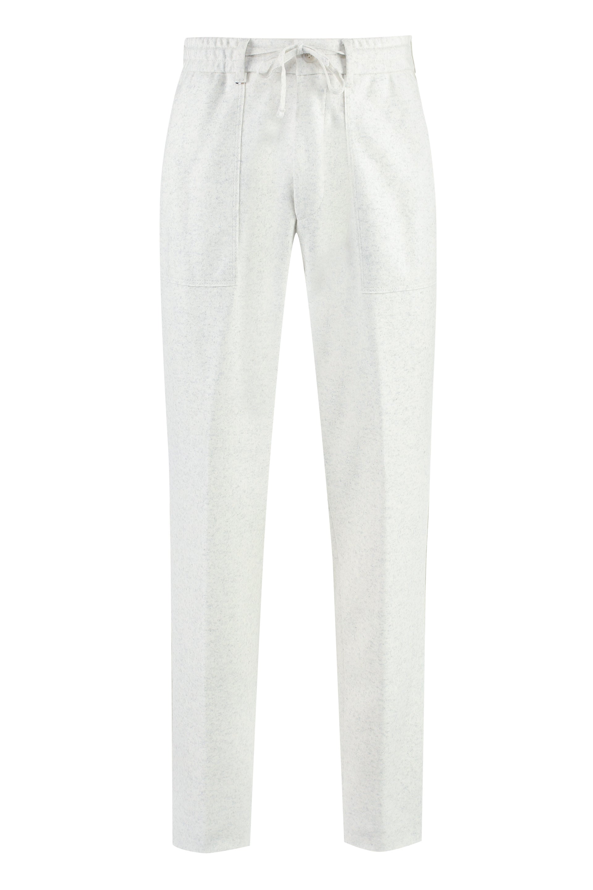 Wool blend trousers