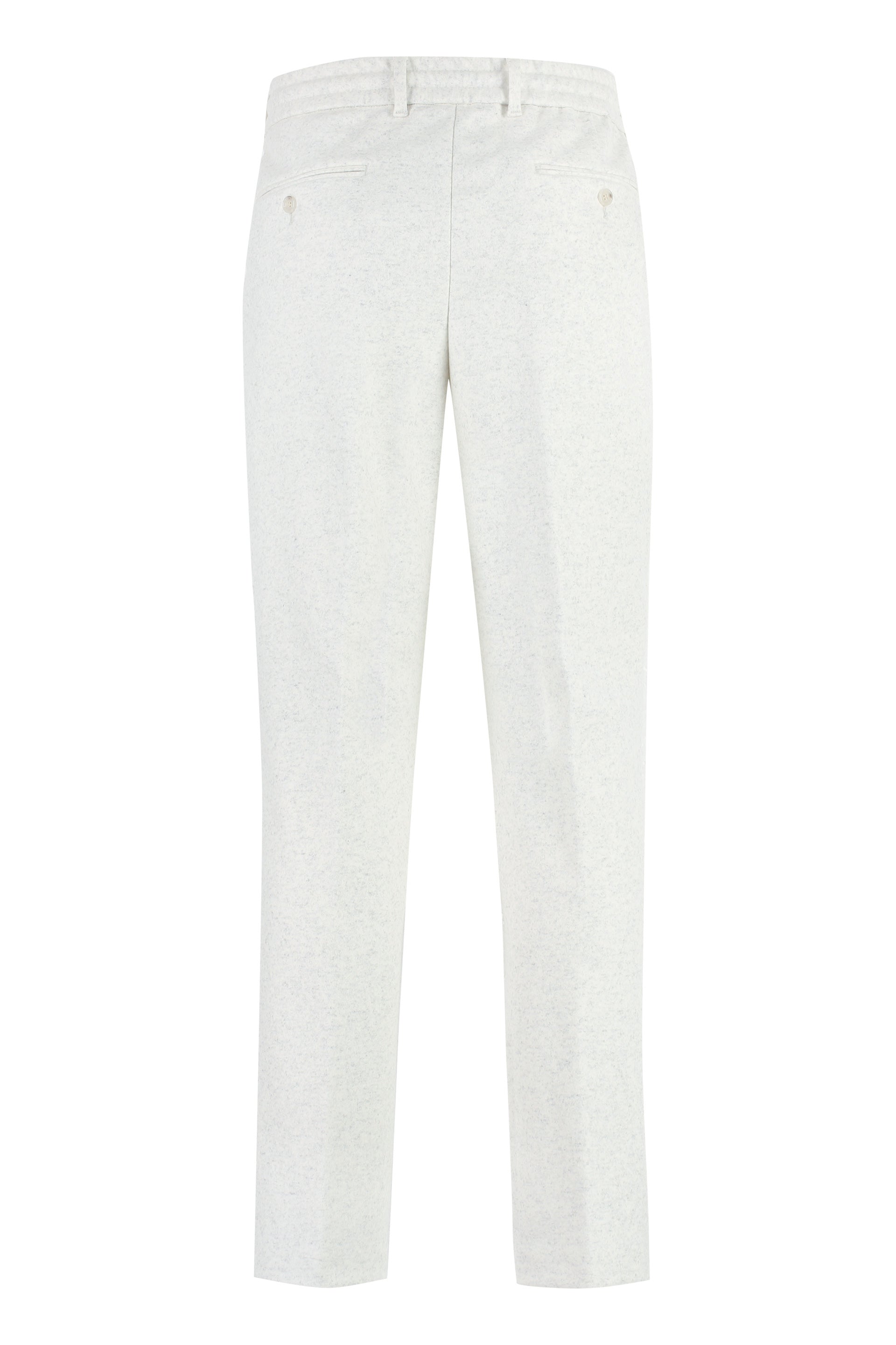 Wool blend trousers